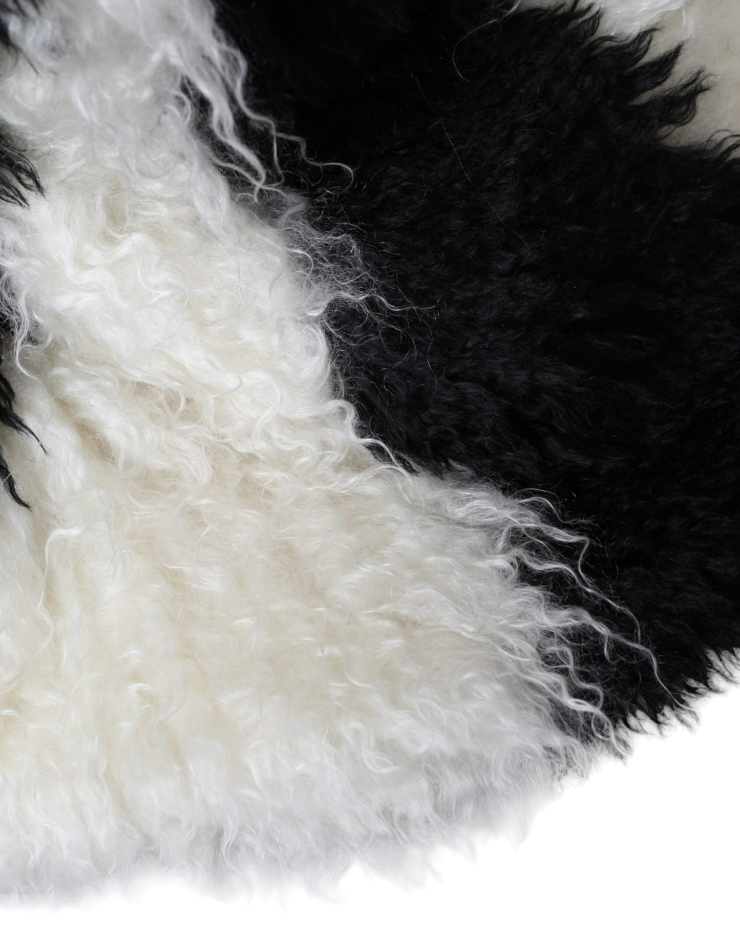 Dolce & Gabbana Gorro de pescador de piel de mohair con rayas blancas y negras