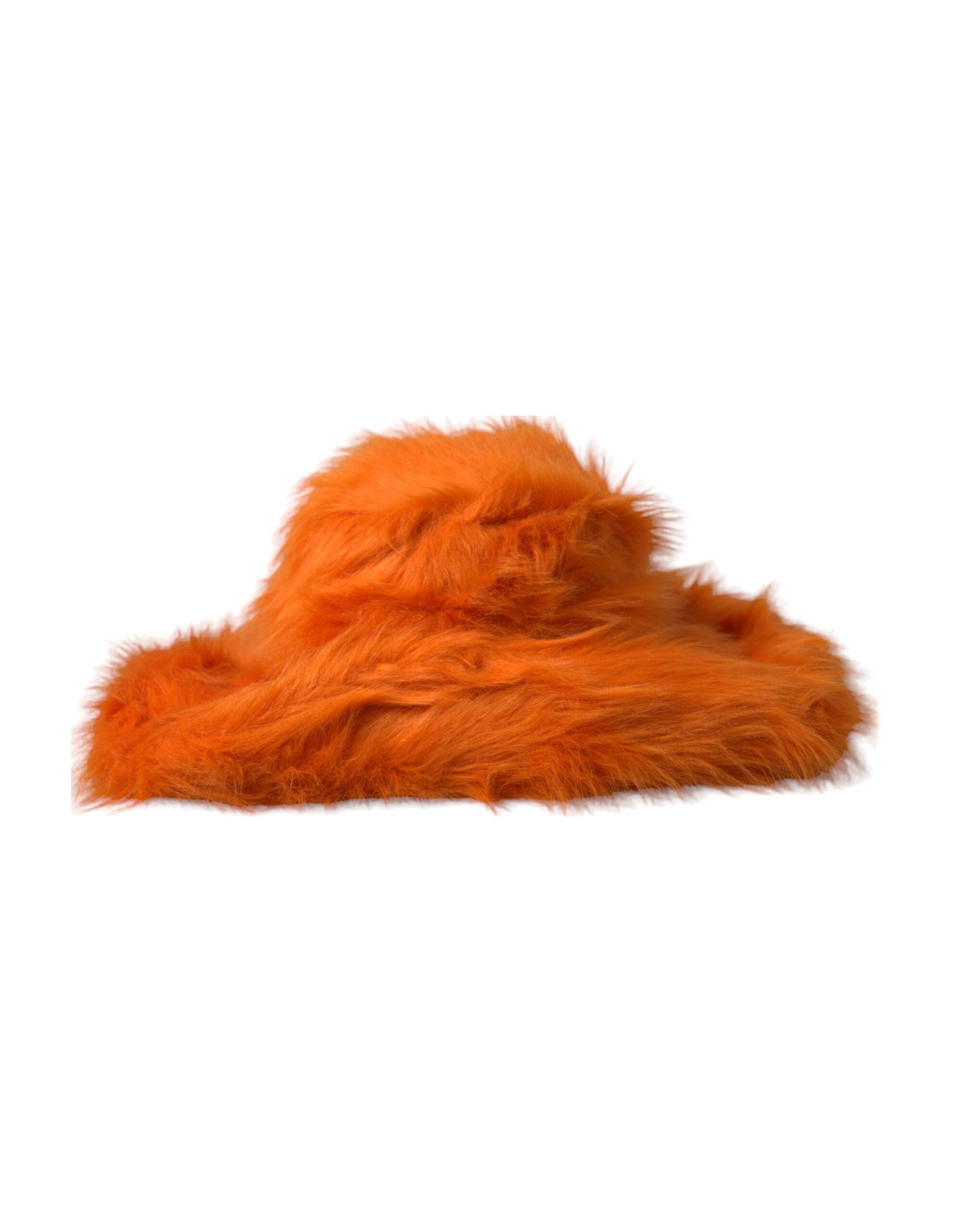 Dolce & Gabbana Sombrero Fedora de poliéster de piel sintética naranja