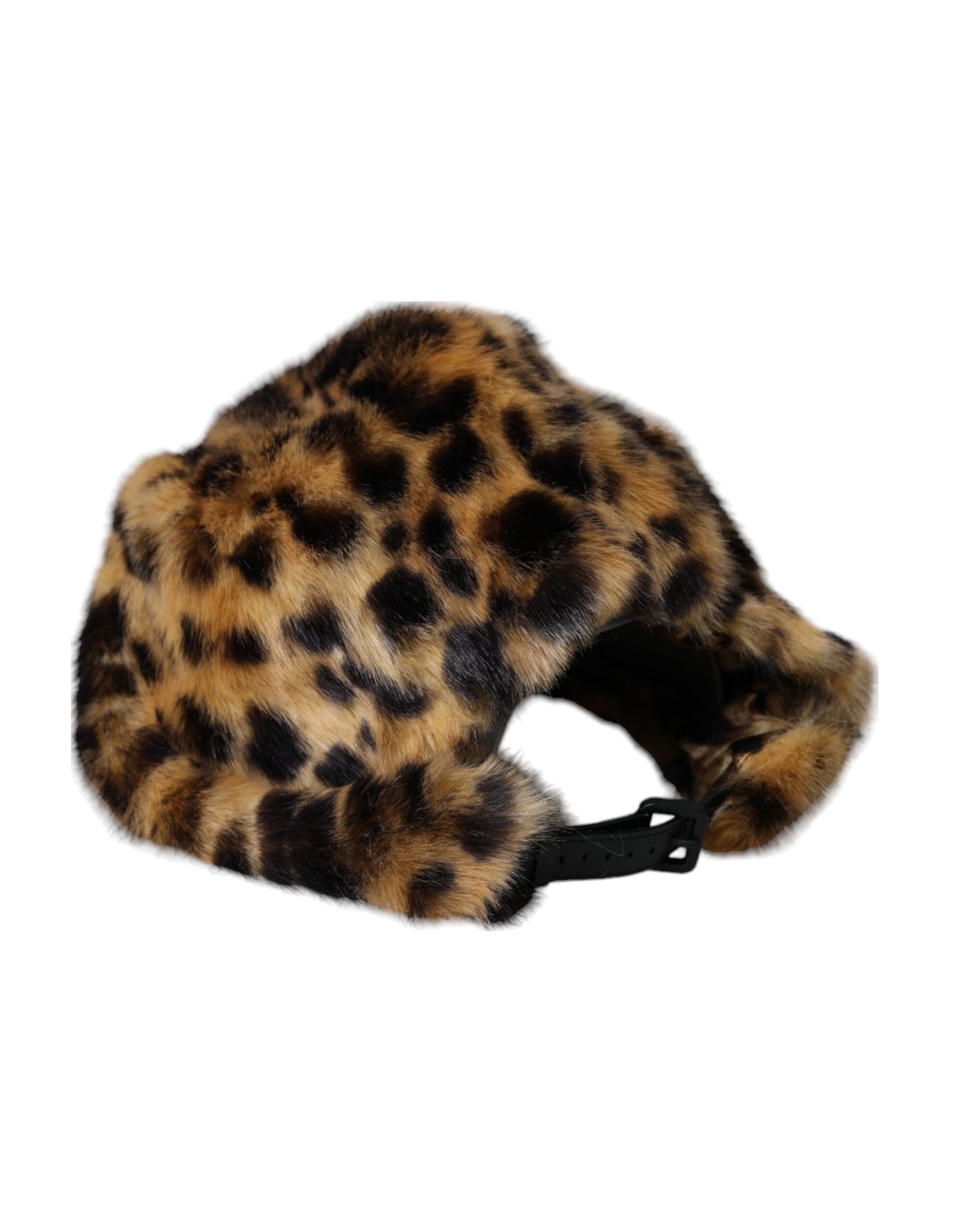 Dolce & Gabbana Sombrero de pescador de mujer de piel de leopardo marrón