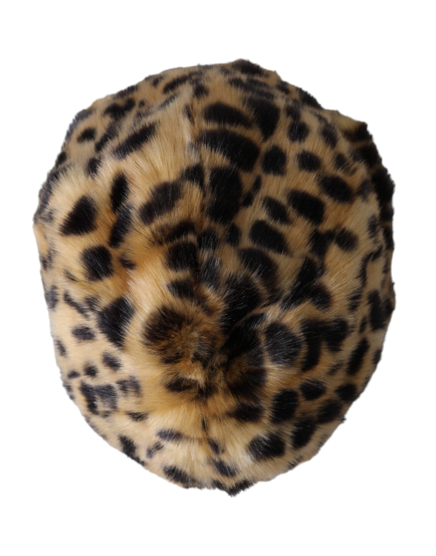 Dolce & Gabbana Sombrero de pescador de mujer de piel de leopardo marrón