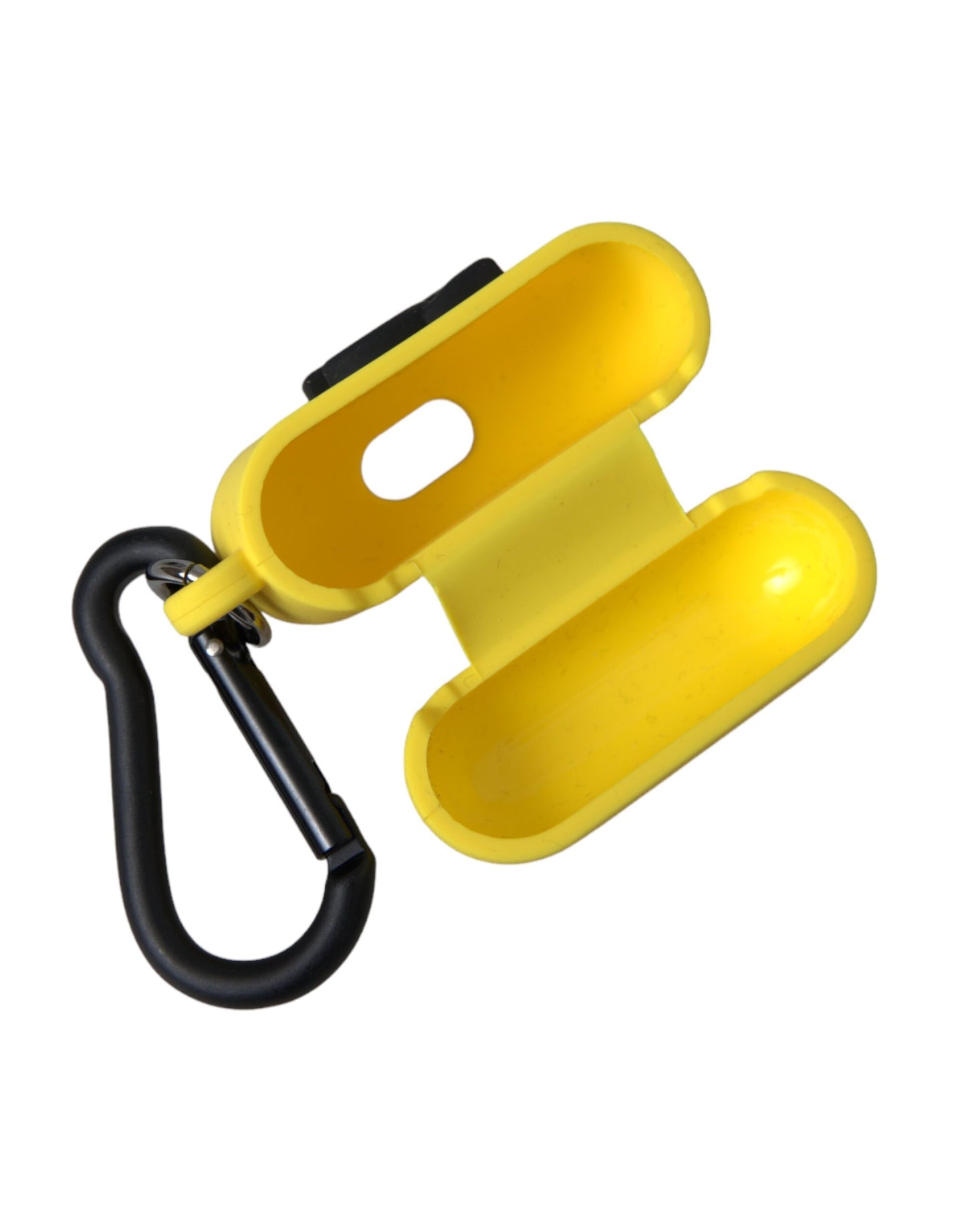 Dolce & Gabbana Estuche para Airpods con logo en relieve de silicona amarillo