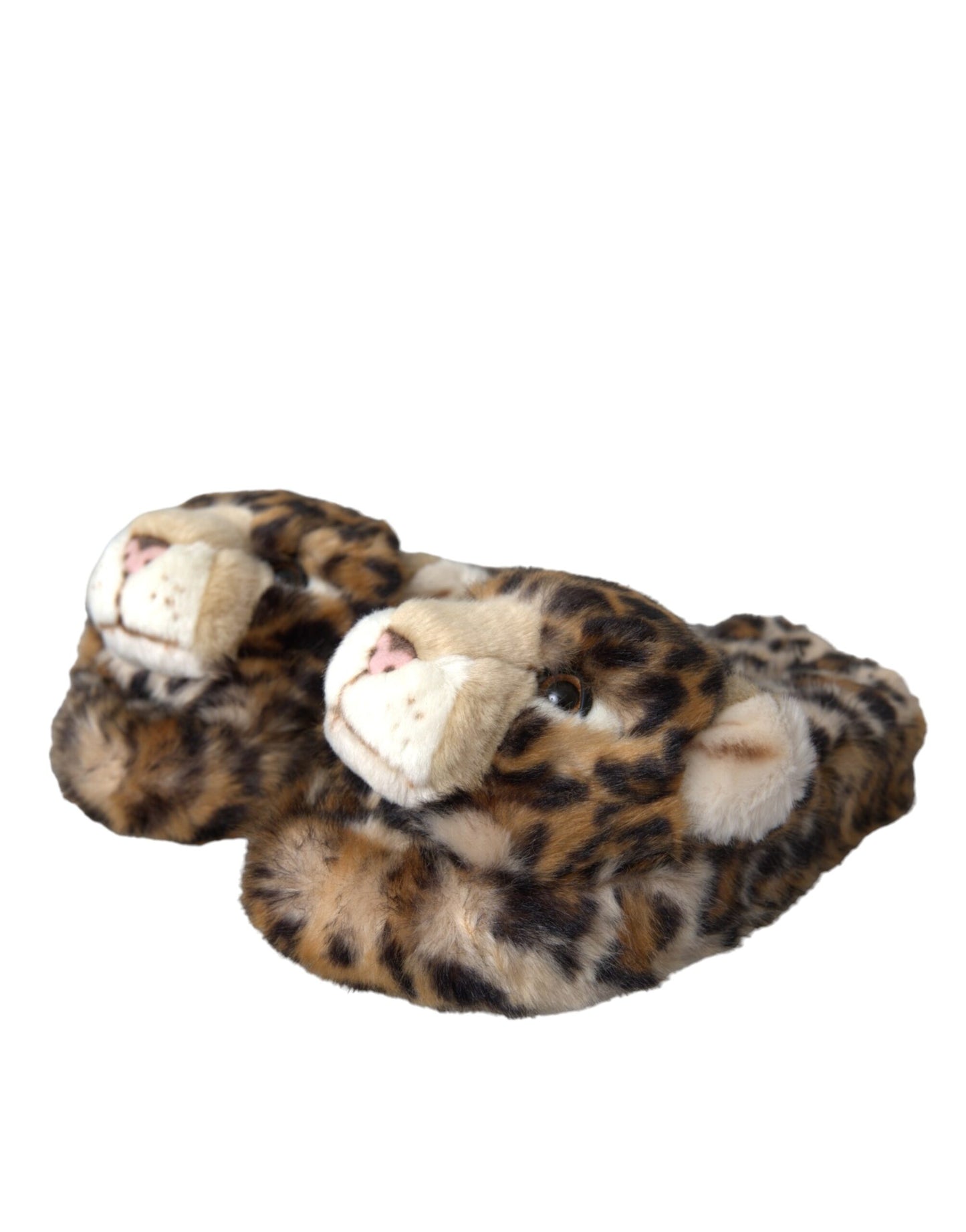 Dolce & Gabbana Zapatillas con tigre marrón Pisos Sandalias Zapatos