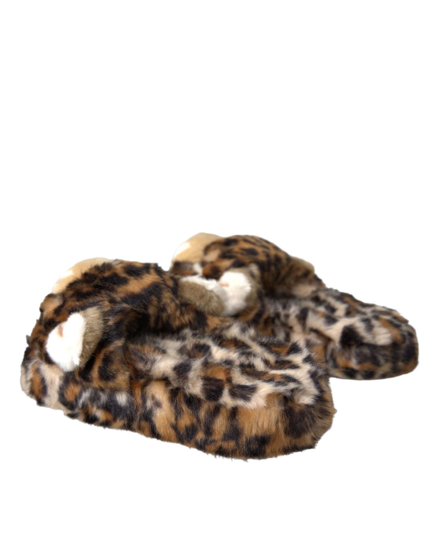 Dolce & Gabbana Zapatillas con tigre marrón Pisos Sandalias Zapatos