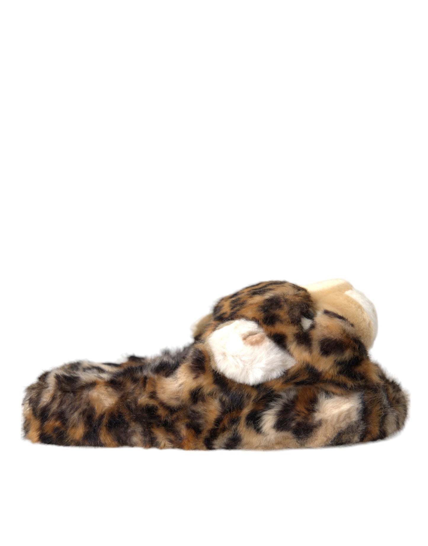 Dolce & Gabbana Zapatillas con tigre marrón Pisos Sandalias Zapatos