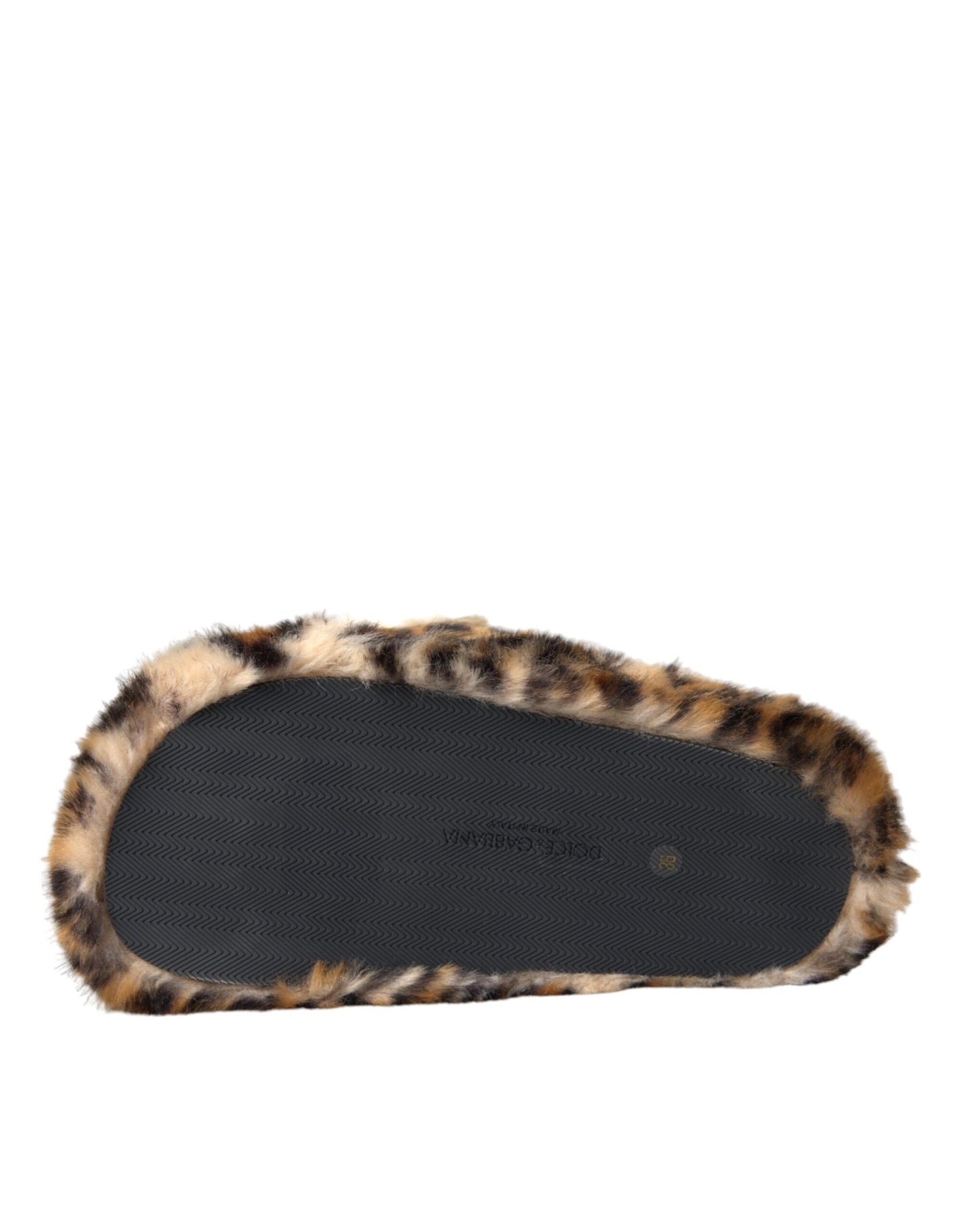 Dolce & Gabbana Zapatillas con tigre marrón Pisos Sandalias Zapatos