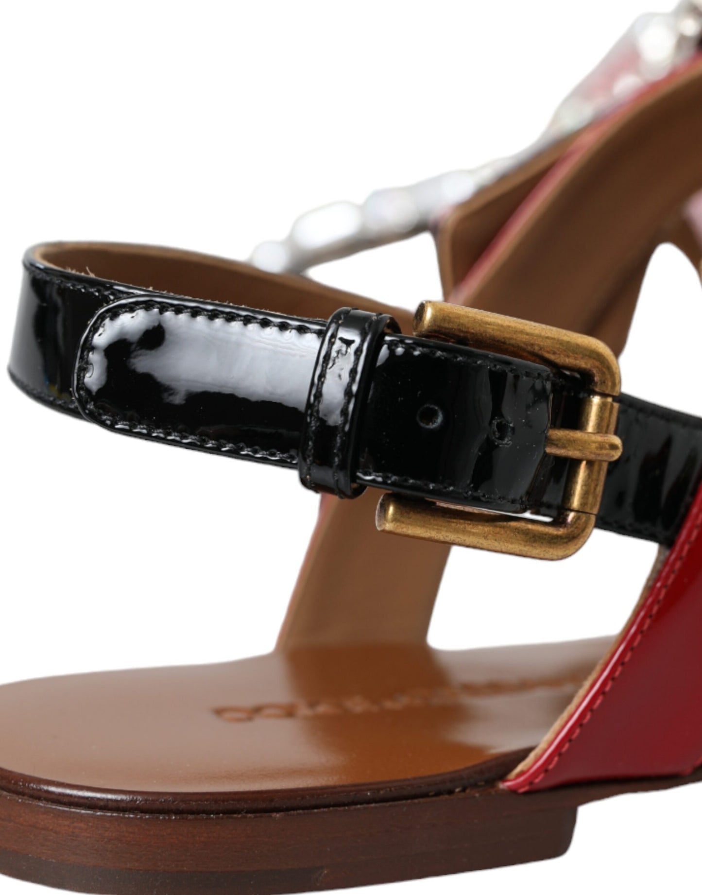Dolce & Gabbana Sandalias con cristales multicolores Chanclas Zapatos