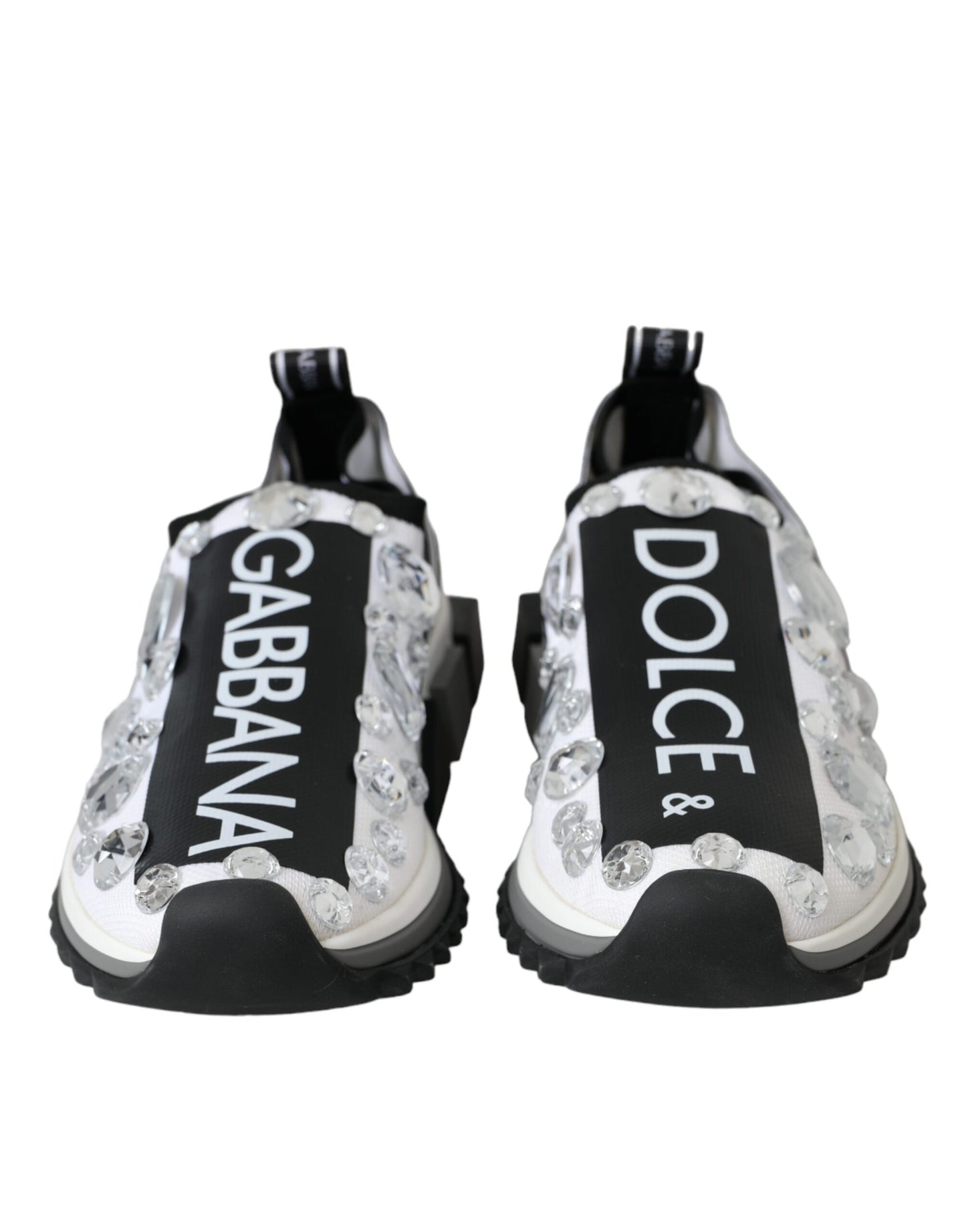 Dolce & Gabbana Zapatillas deportivas con cristales Sorrento blancos Zapatos