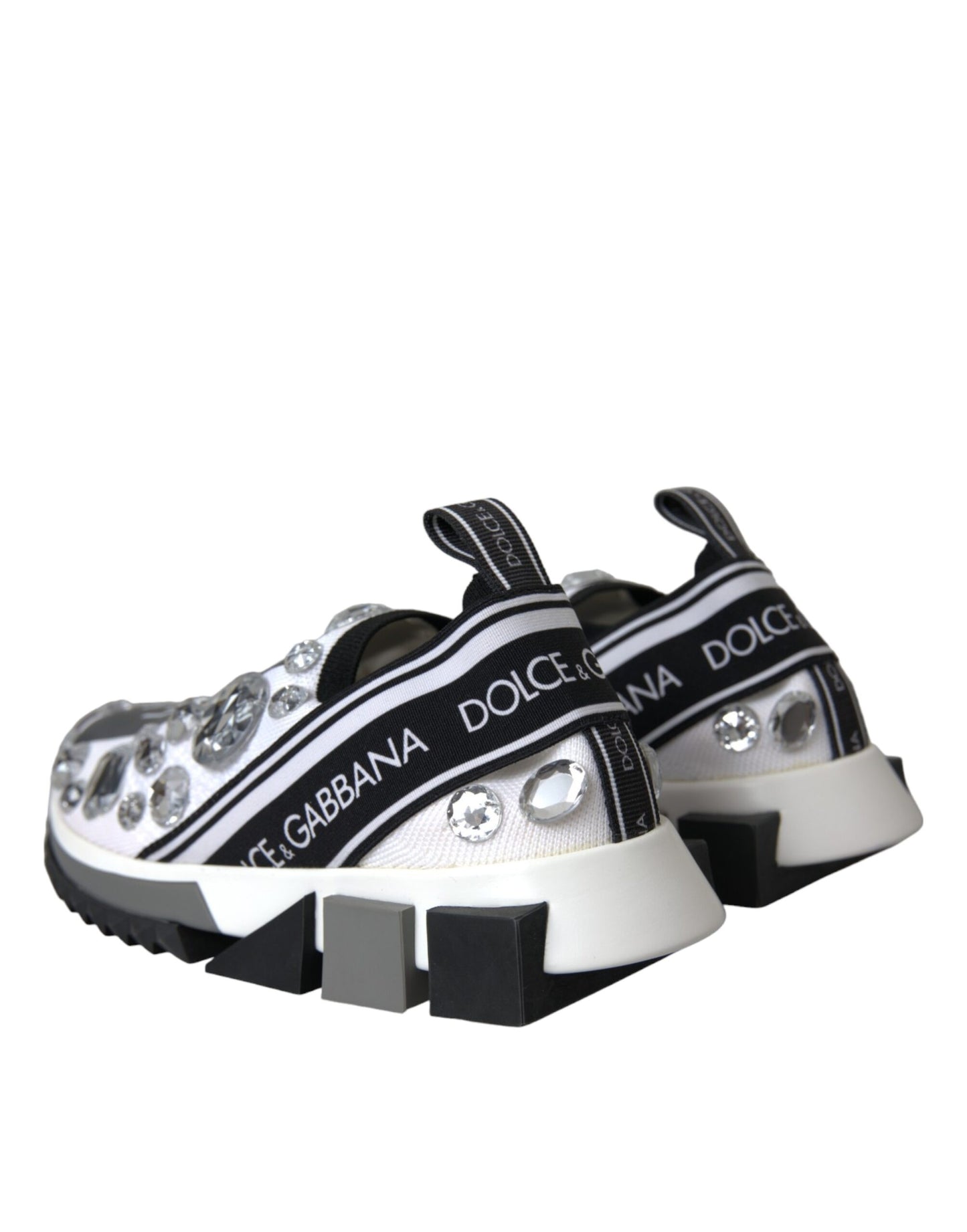 Dolce & Gabbana Zapatillas deportivas con cristales Sorrento blancos Zapatos