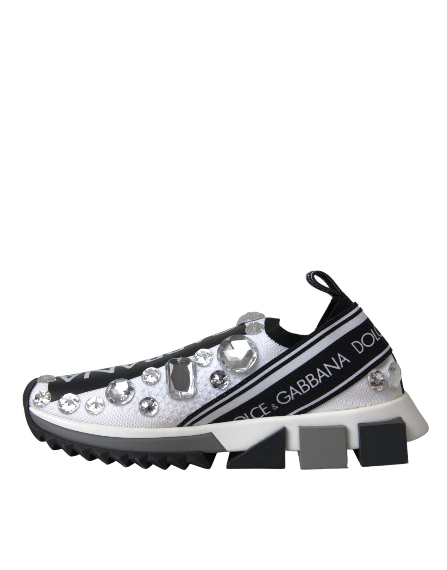 Dolce & Gabbana Zapatillas deportivas con cristales Sorrento blancos Zapatos