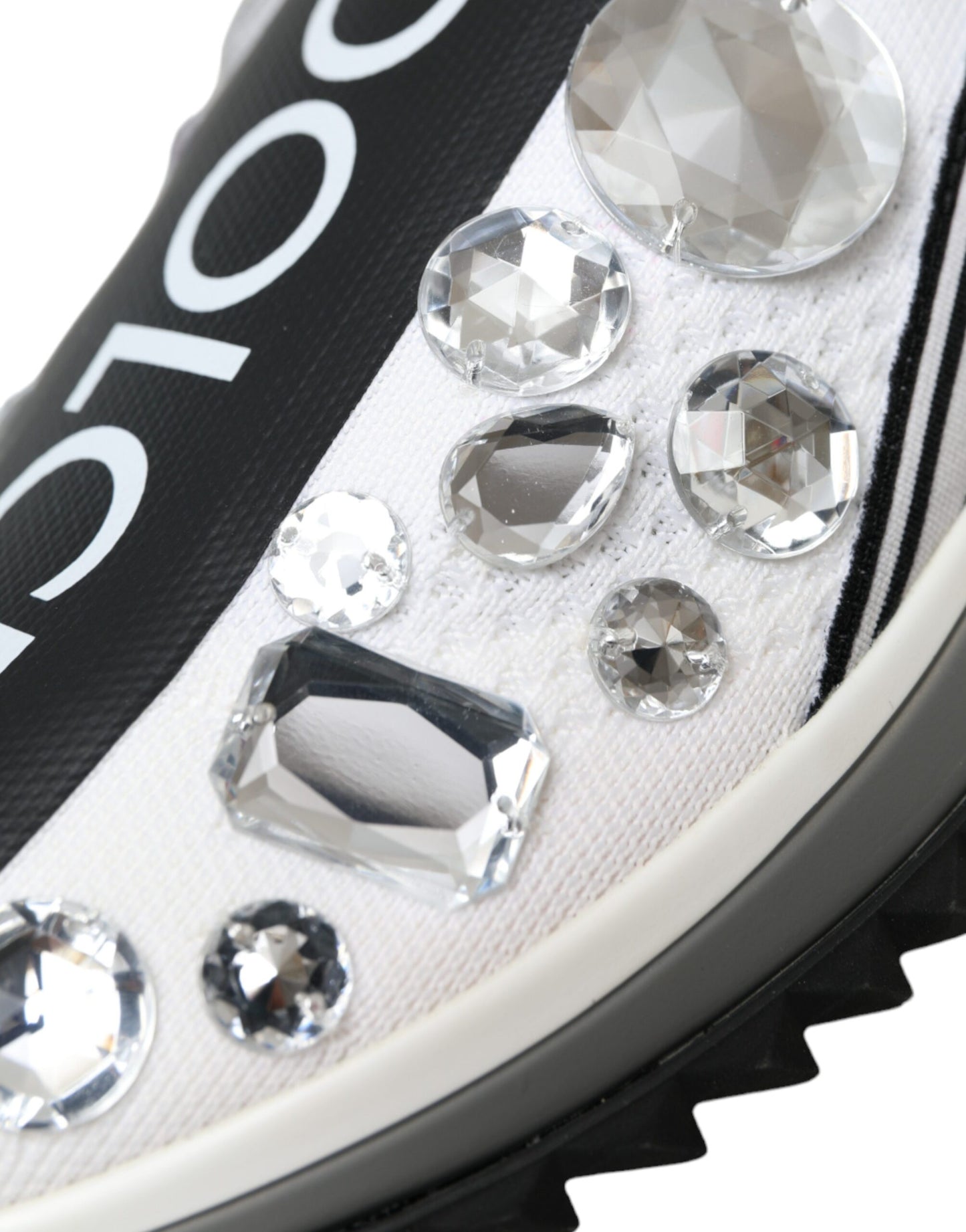 Dolce & Gabbana Zapatillas deportivas con cristales Sorrento blancos Zapatos