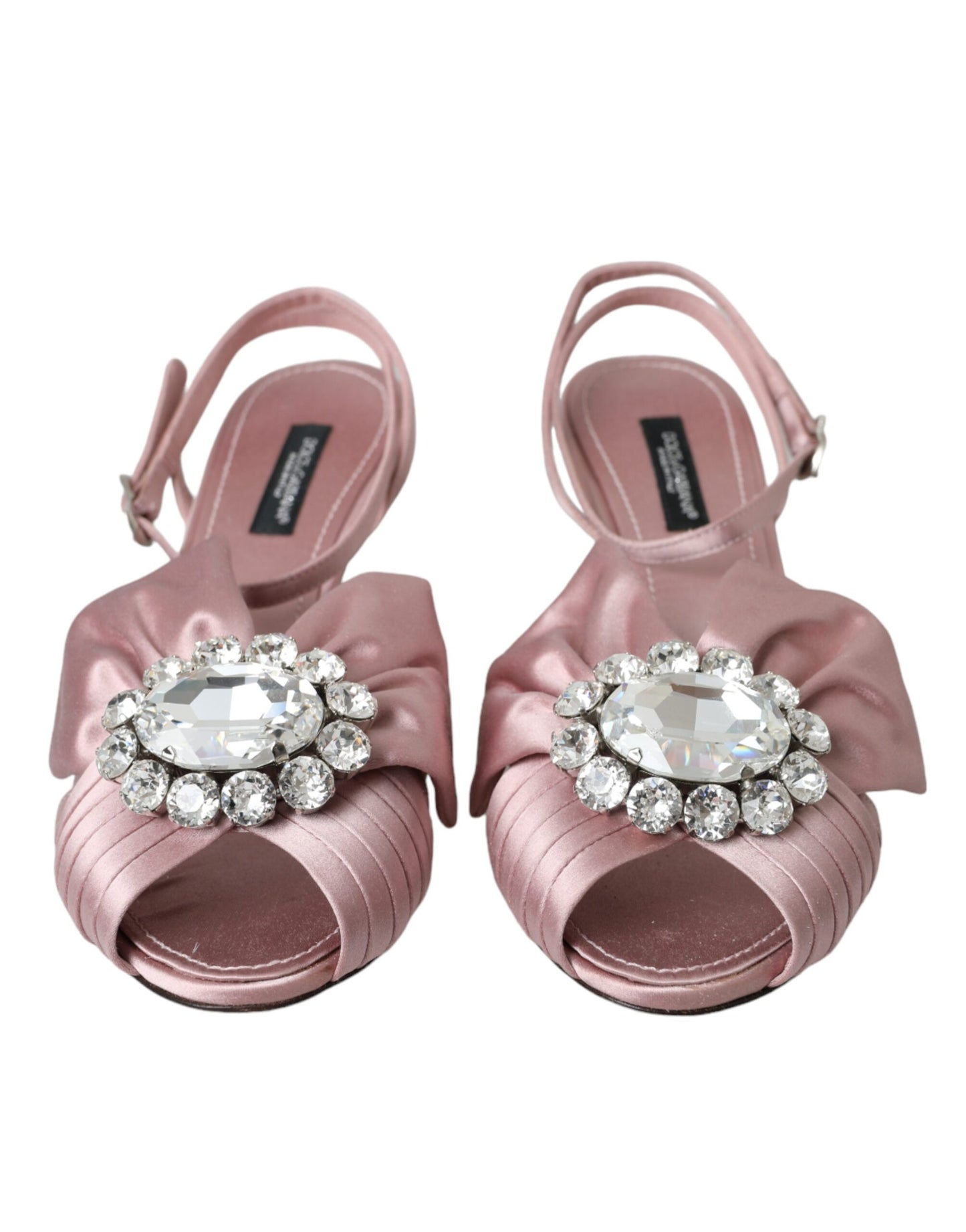 Dolce & Gabbana Zapatos rosa con tacones de cristal Keira