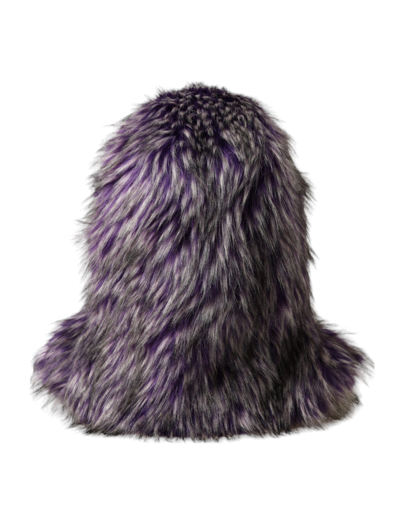 Dolce & Gabbana Gorro cruzado de piel sintética morado para toda la cabeza