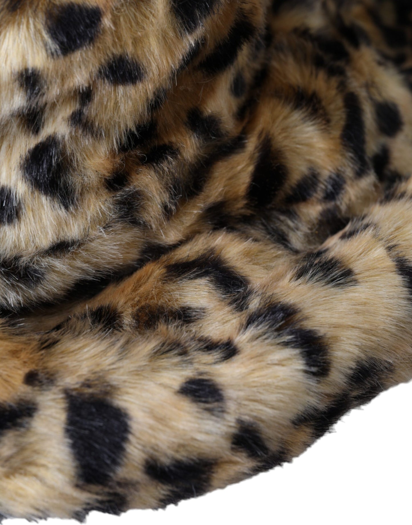 Dolce & Gabbana Sombrero de pescador de mujer de piel de leopardo marrón
