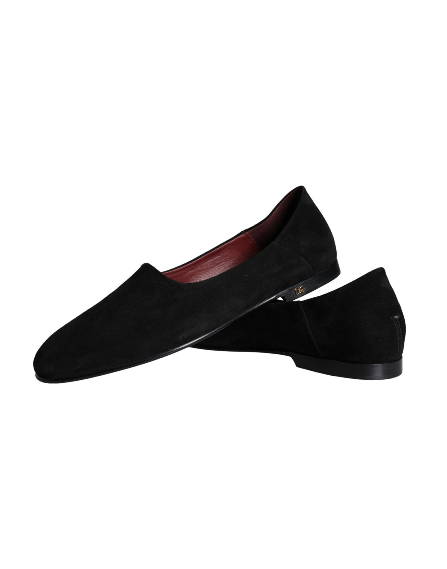 Dolce & Gabbana Mocasines de ante negros Zapatos formales sin cordones