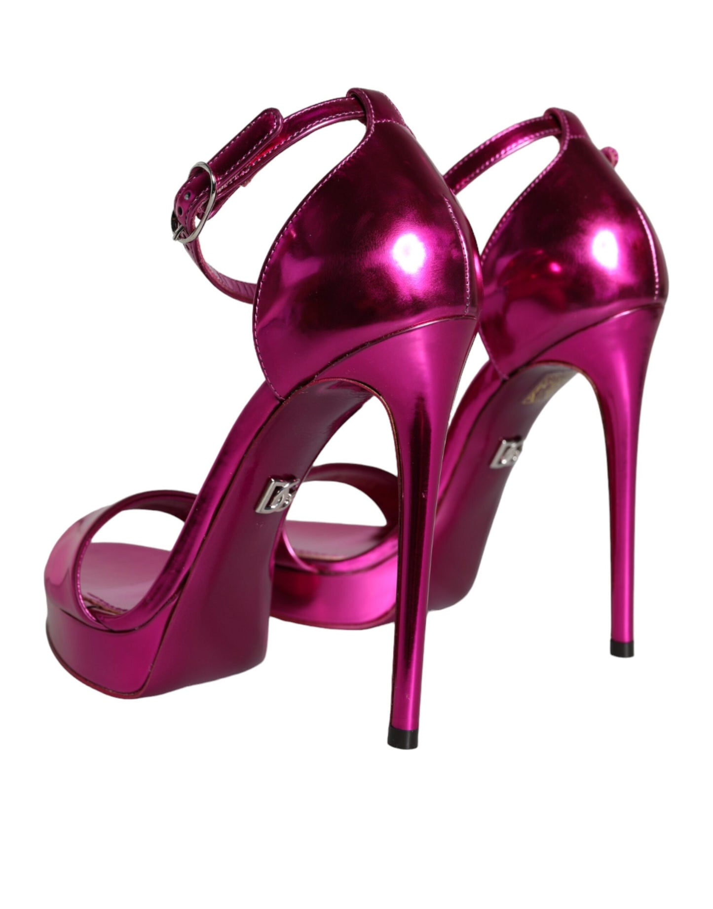 Dolce & Gabbana Fucsia KEIRA Tacones Sandalias con correa en el tobillo Zapatos