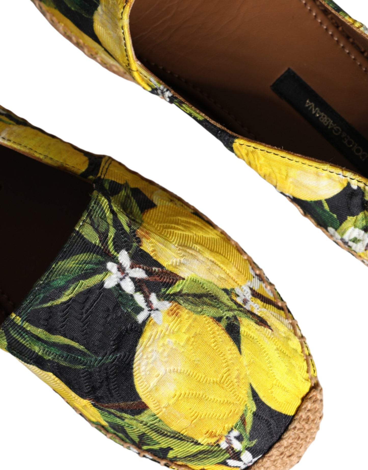Dolce & Gabbana Zapatos alpargatas sin cordones con limón multicolor