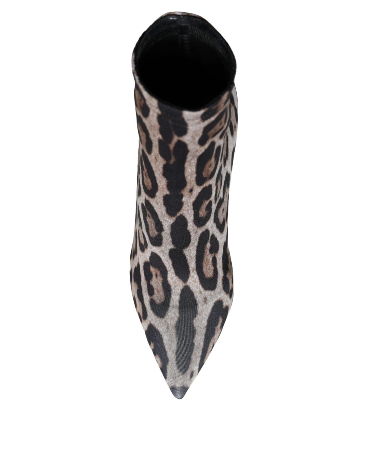 Dolce & Gabbana Gray Leopard Stretch Heels Ankle Boots Shoes – EU37/US6.5 par Dolce & Gabbana | Disponible sur Sandy Store ByNet