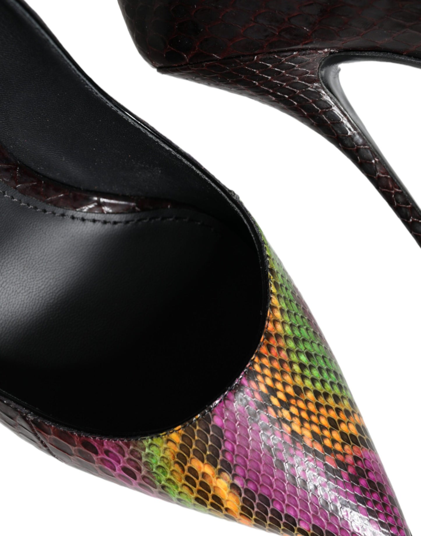 Dolce & Gabbana Zapatos de tacón de cuero exótico multicolor
