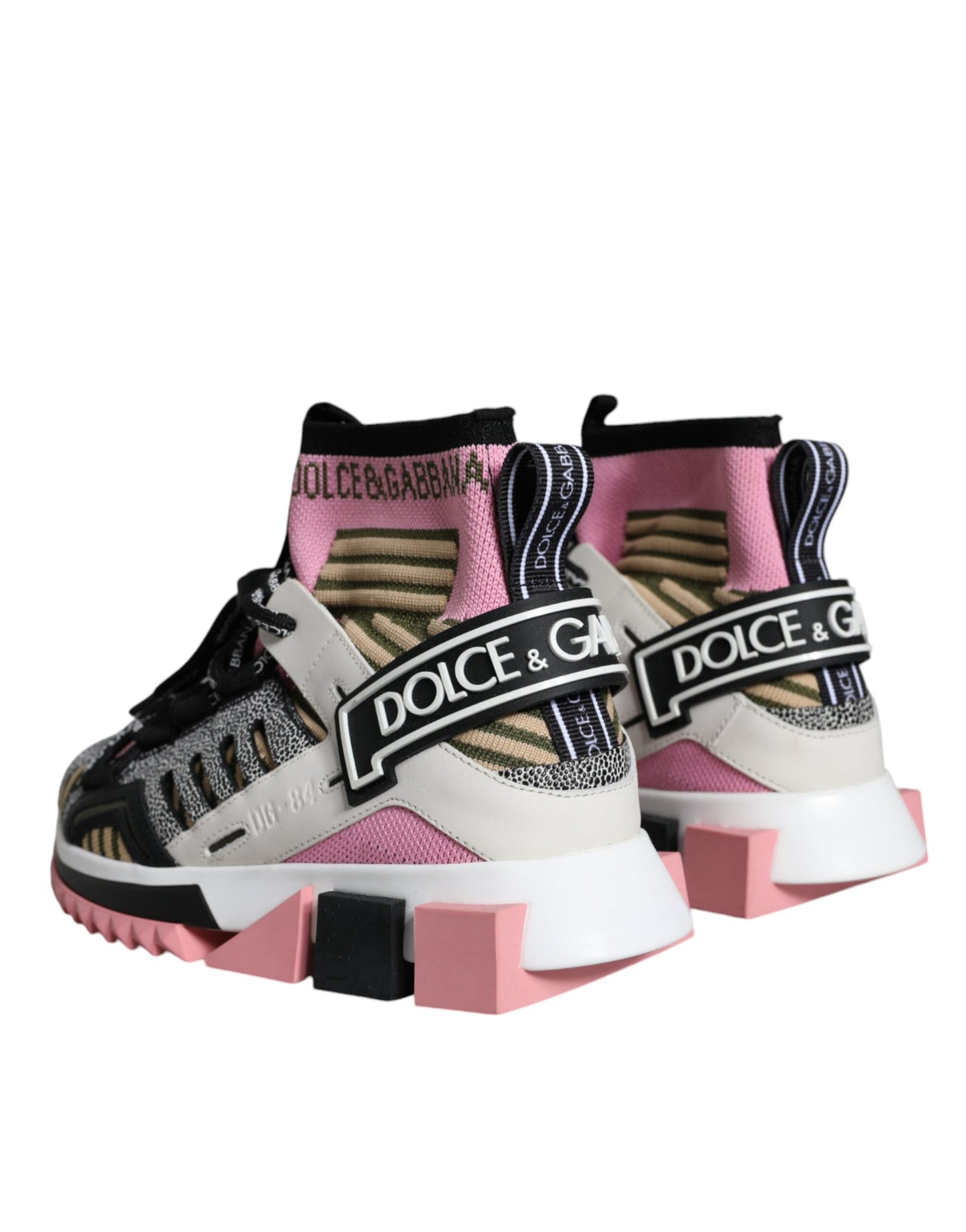Dolce & Gabbana Calcetines Sorrento multicolores Zapatillas deportivas con logo Zapatos