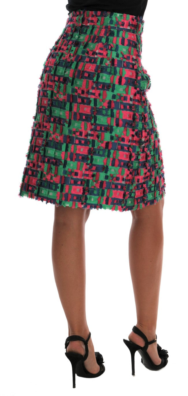 Dolce & Gabbana Elegante falda de tubo de cintura alta en jacquard