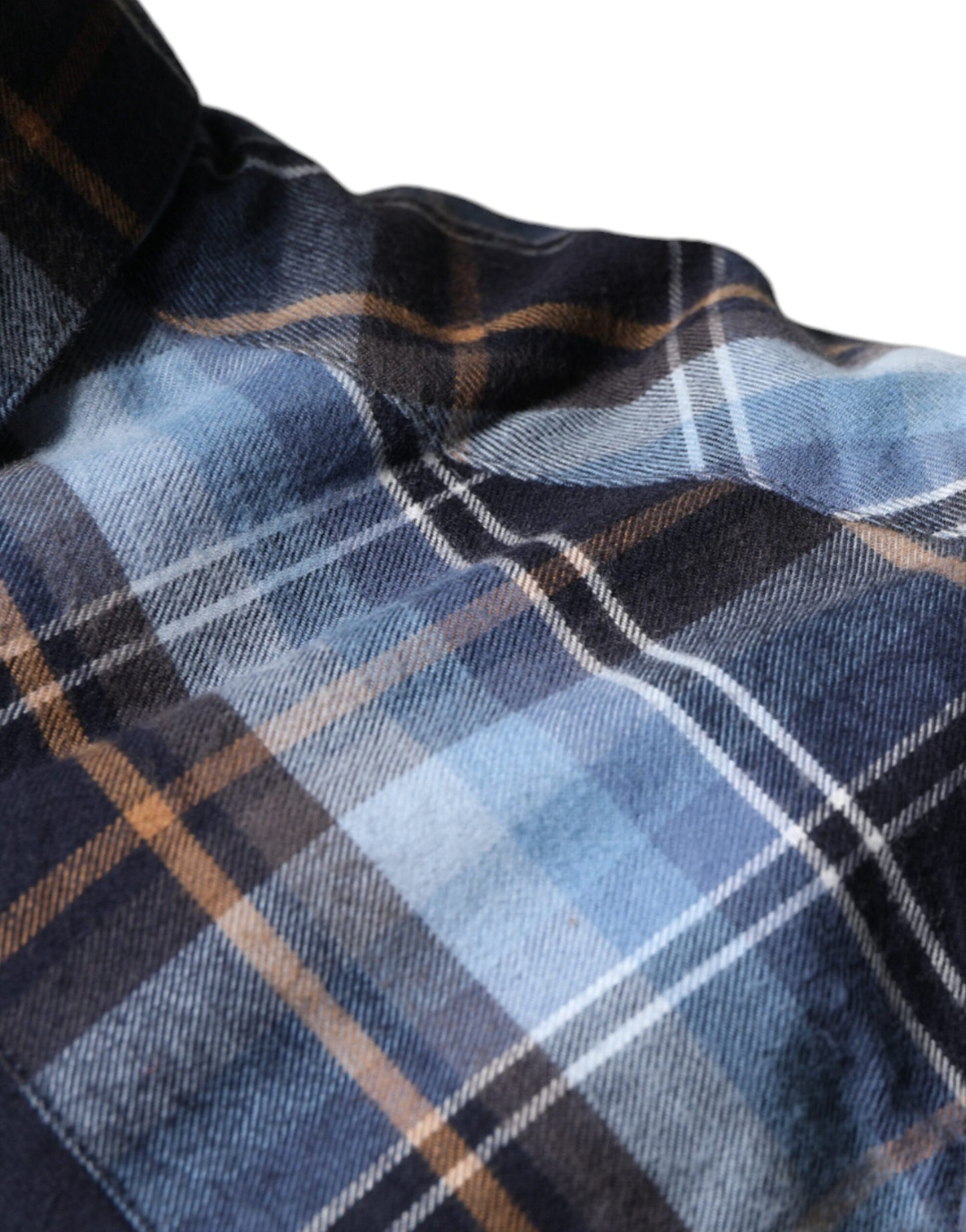 Dolce & Gabbana Camisa de corte slim con parche Paradiso a cuadros multicolor
