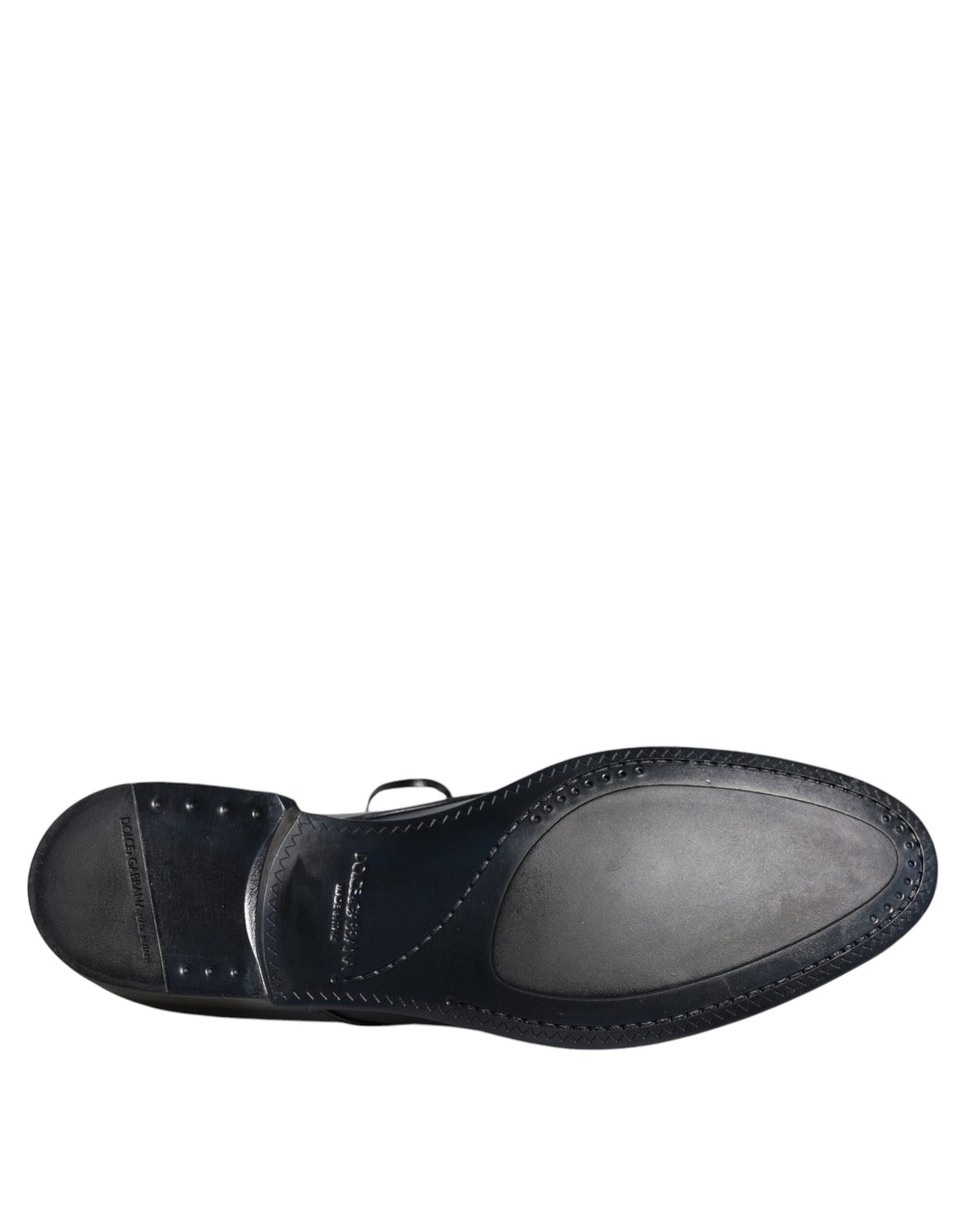 Dolce & Gabbana Zapatos formales de vestir Derby de cuero azul marino