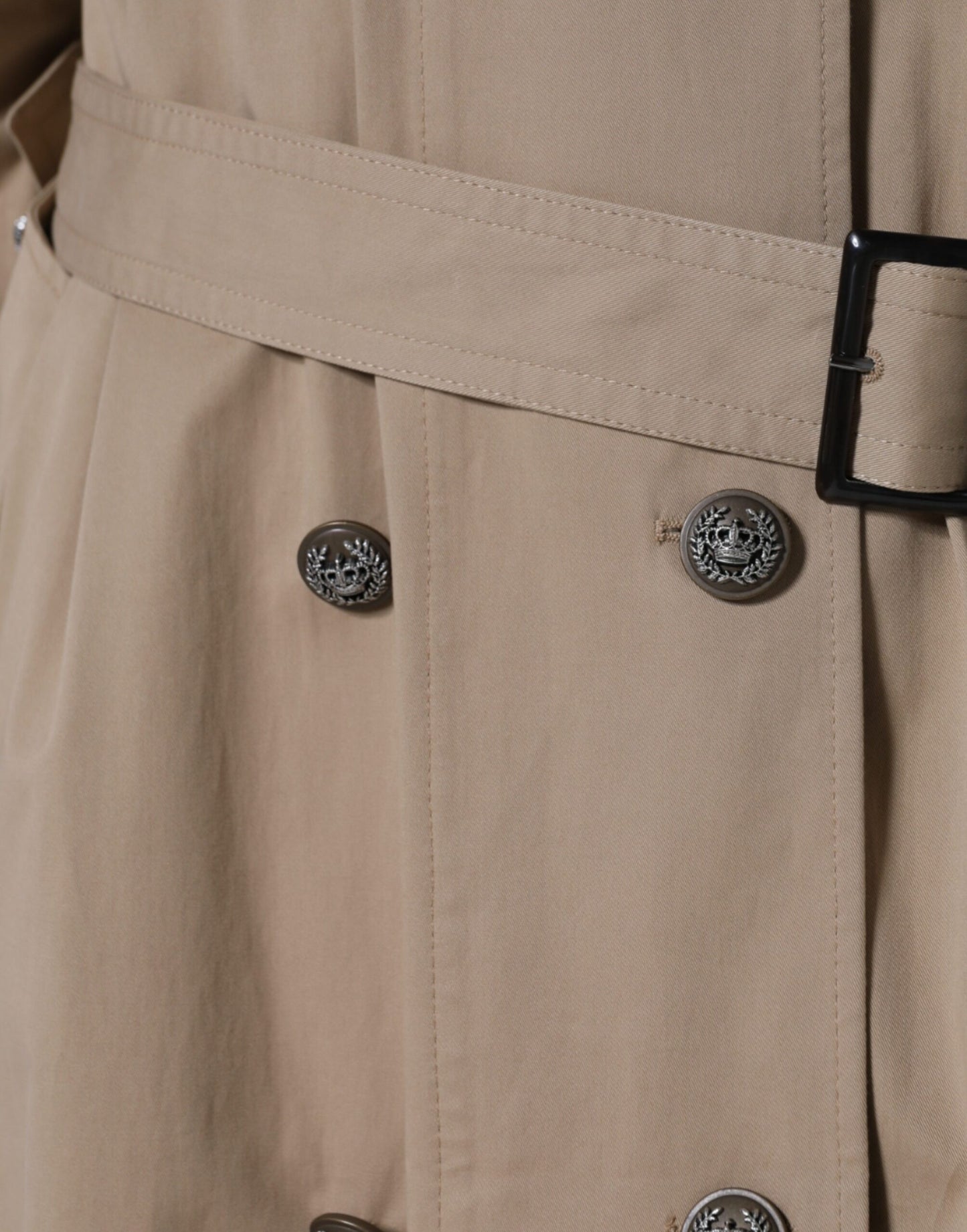 Dolce & Gabbana Gabardina caqui con doble botonadura