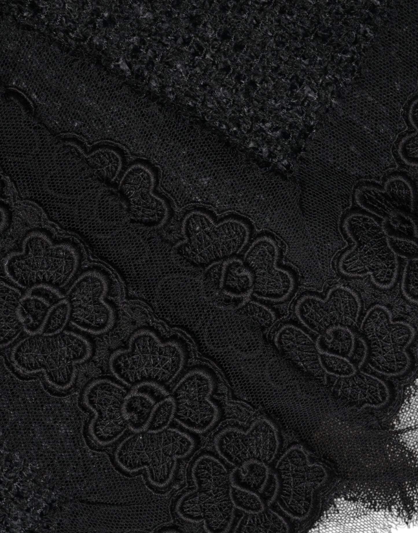 Dolce & Gabbana Falda midi con corte de lápiz de lana virgen negra