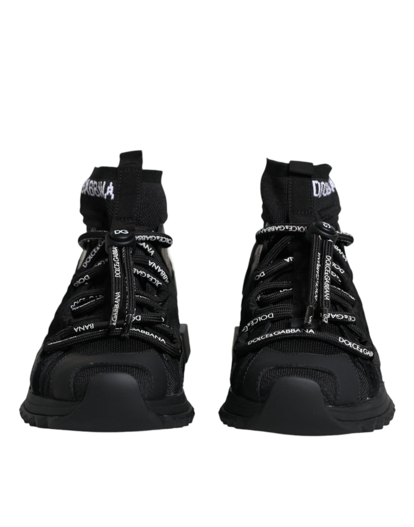 Dolce & Gabbana Calcetines Sorrento negros Zapatillas con logo Zapatos