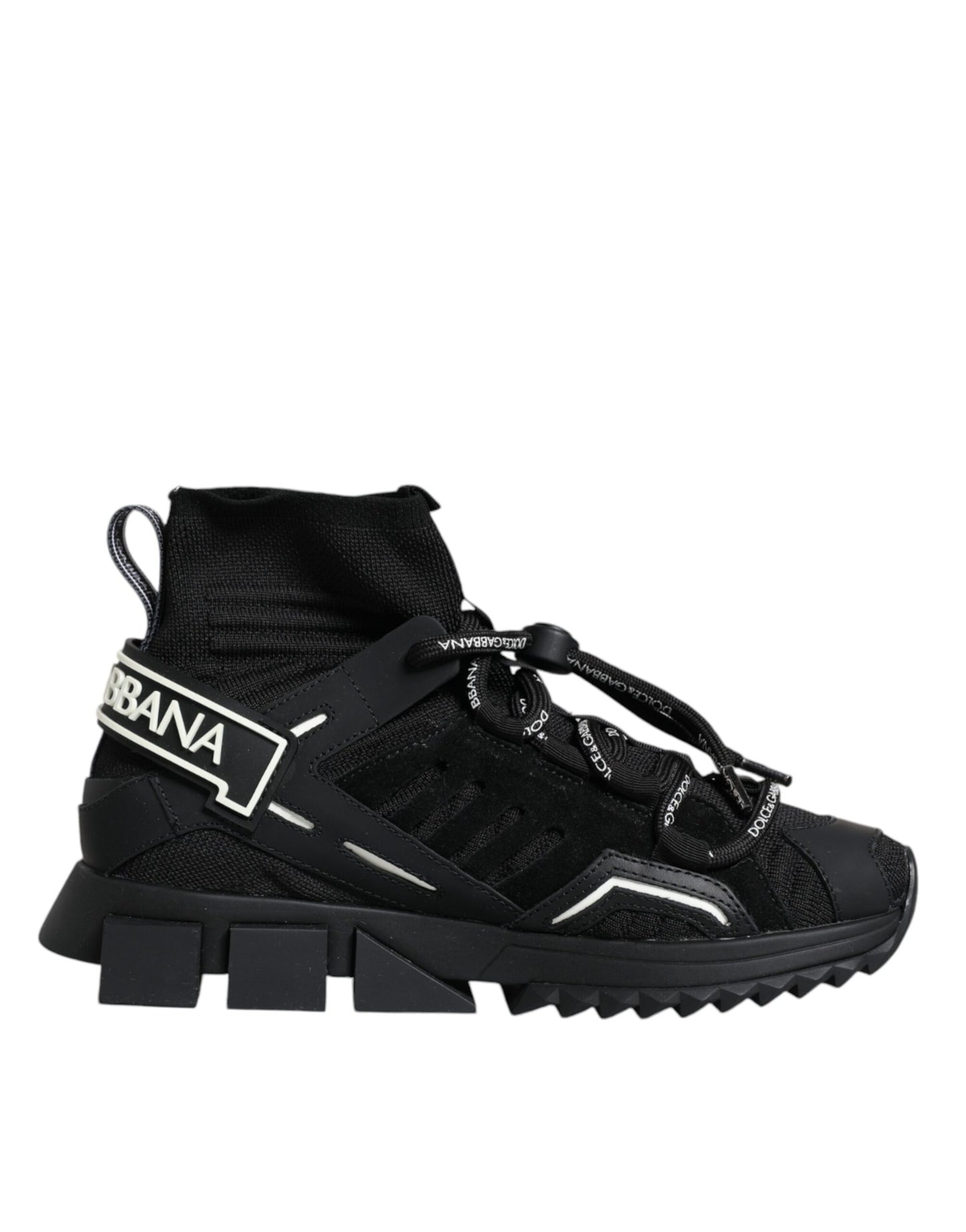 Dolce & Gabbana Calcetines Sorrento negros Zapatillas con logo Zapatos