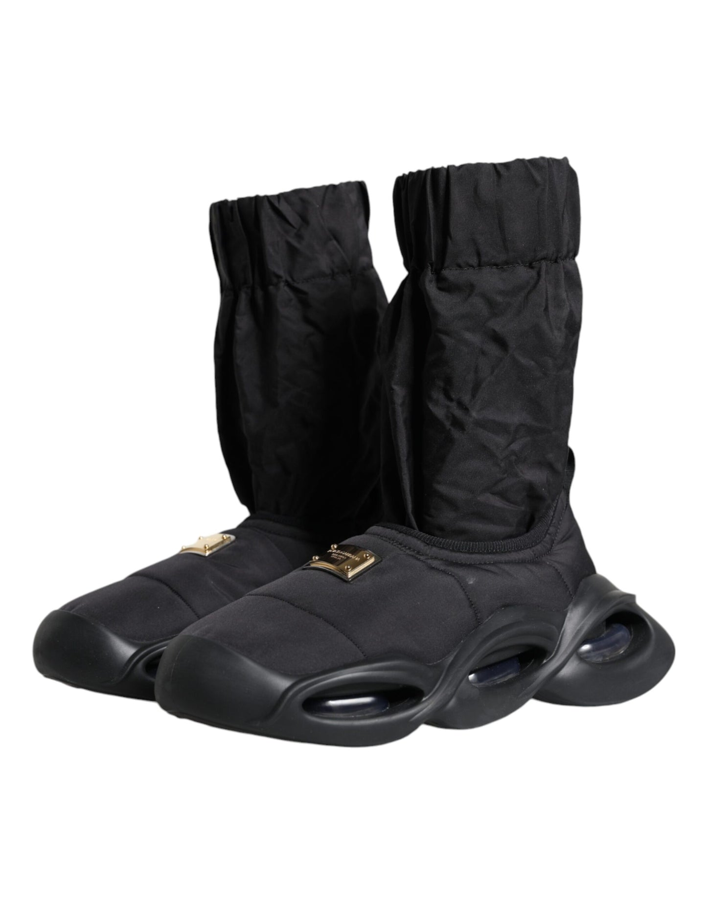 Dolce & Gabbana Calcetines sin cordones negros Wave Zapatillas Zapatos