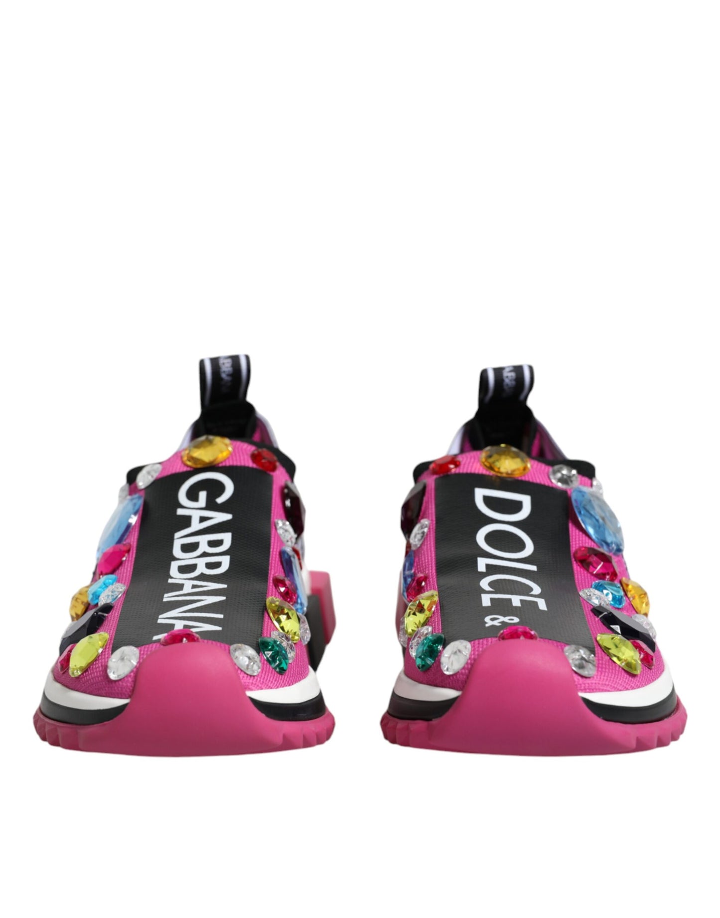 Dolce & Gabbana Zapatillas bajas con cristales de Sorrento en rosa Zapatos