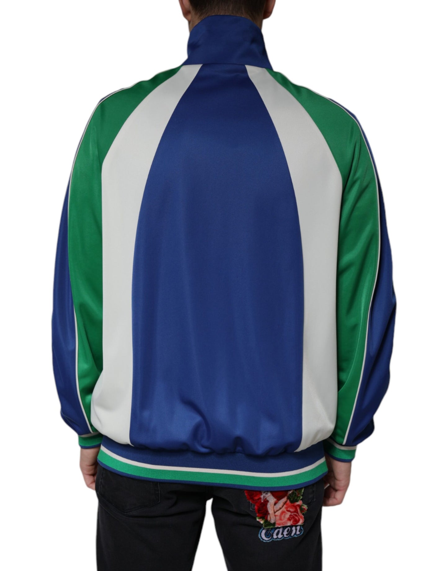 Dolce & Gabbana Chaqueta bomber con cremallera completa de poliéster multicolor