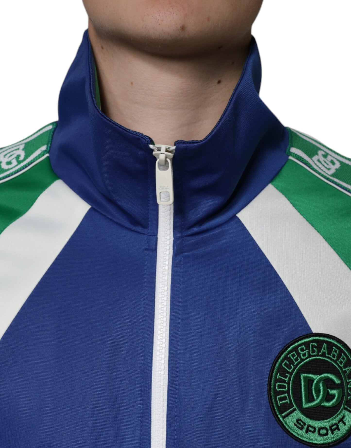 Dolce & Gabbana Chaqueta bomber con cremallera completa de poliéster multicolor