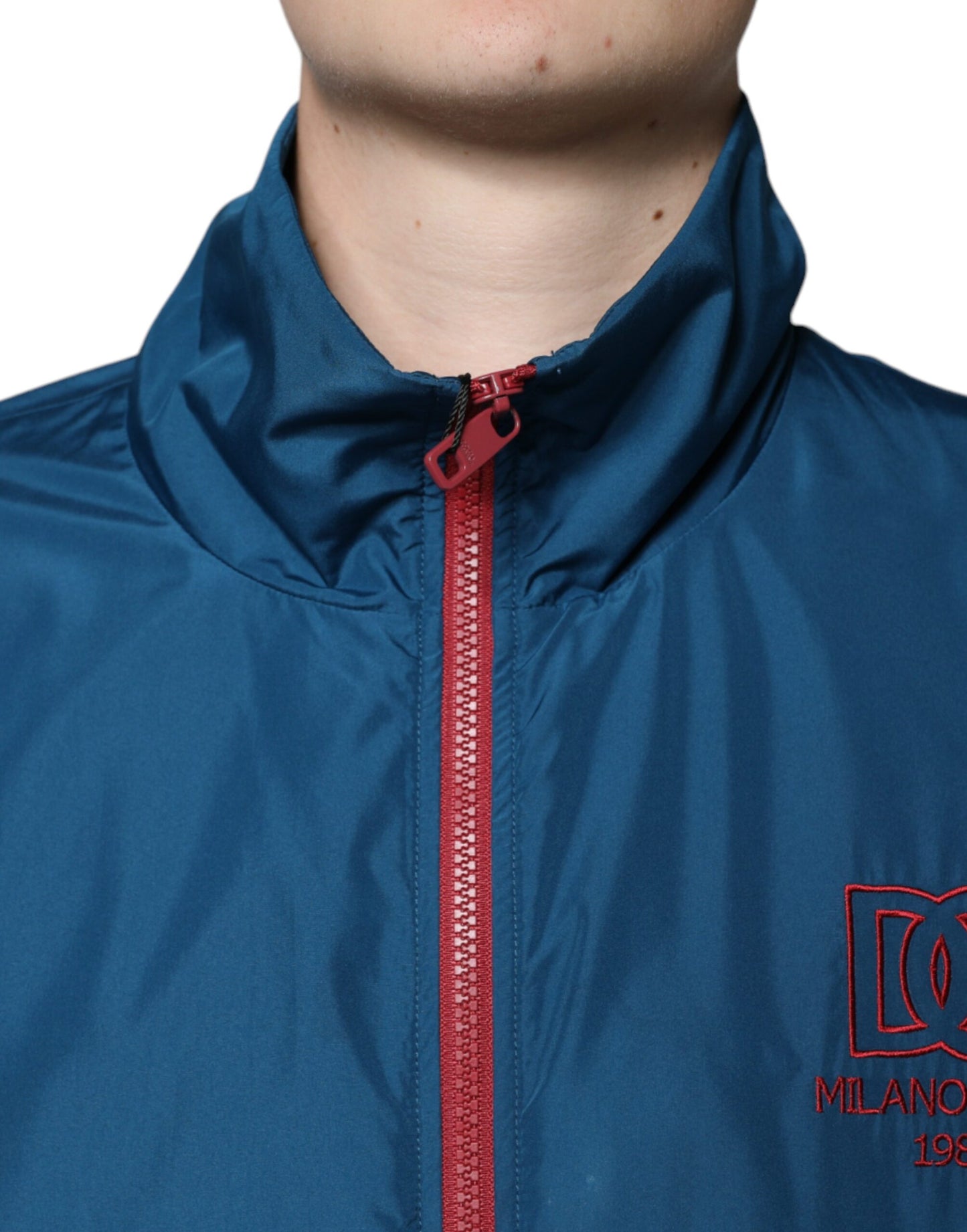 Dolce & Gabbana Chaqueta con cremallera completa de poliéster multicolor