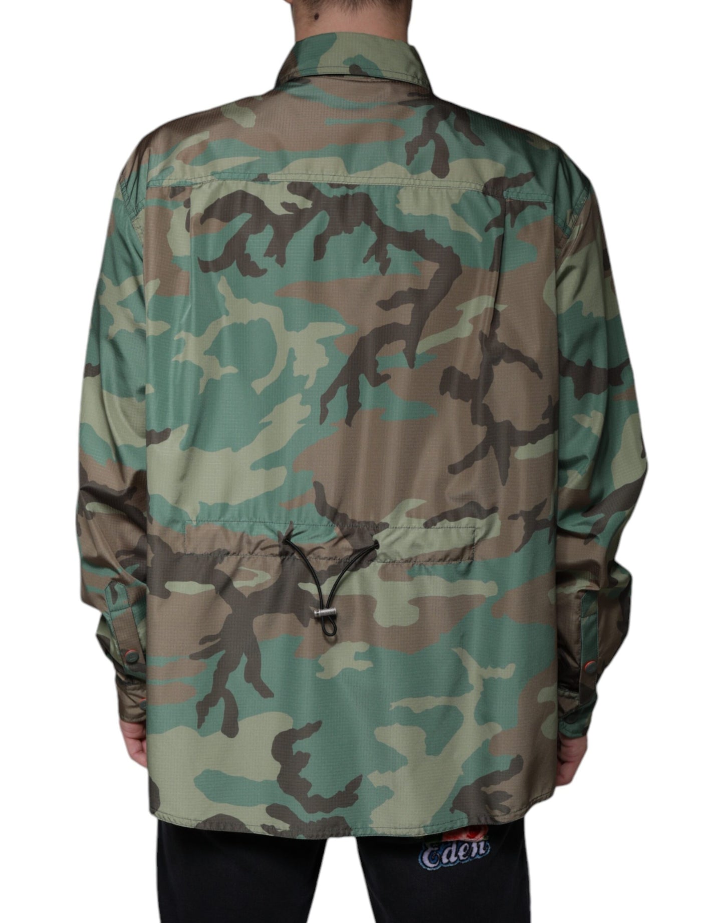 Dolce & Gabbana Camisa con botones de camuflaje multicolor