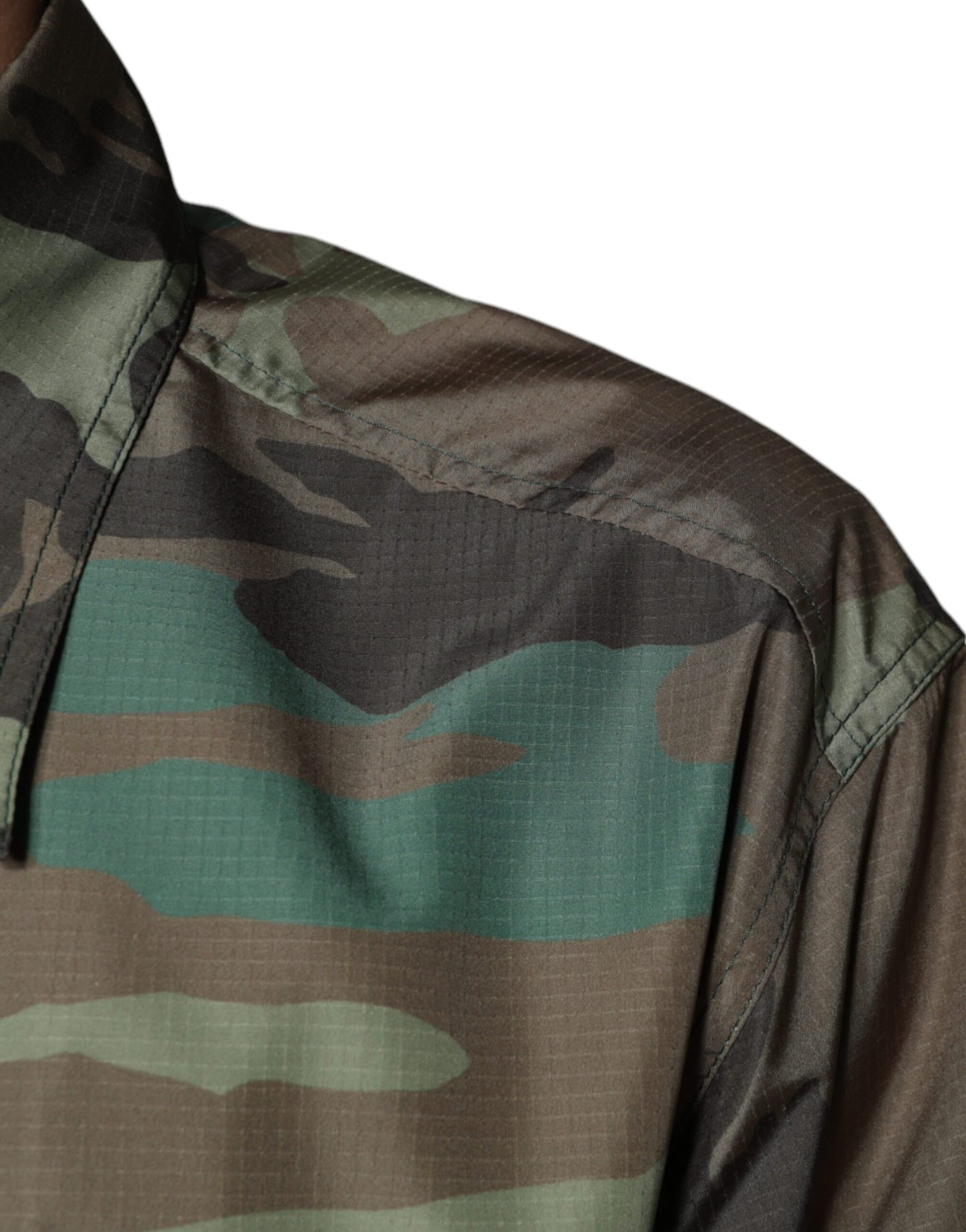 Dolce & Gabbana Camisa con botones de camuflaje multicolor