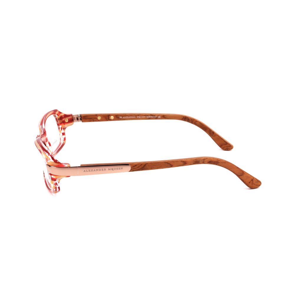 Monturas de acetato rojas de Alexander McQueen