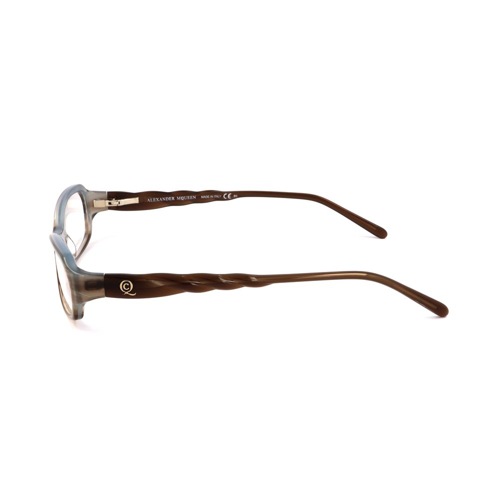 Monturas de acetato marrón de Alexander McQueen