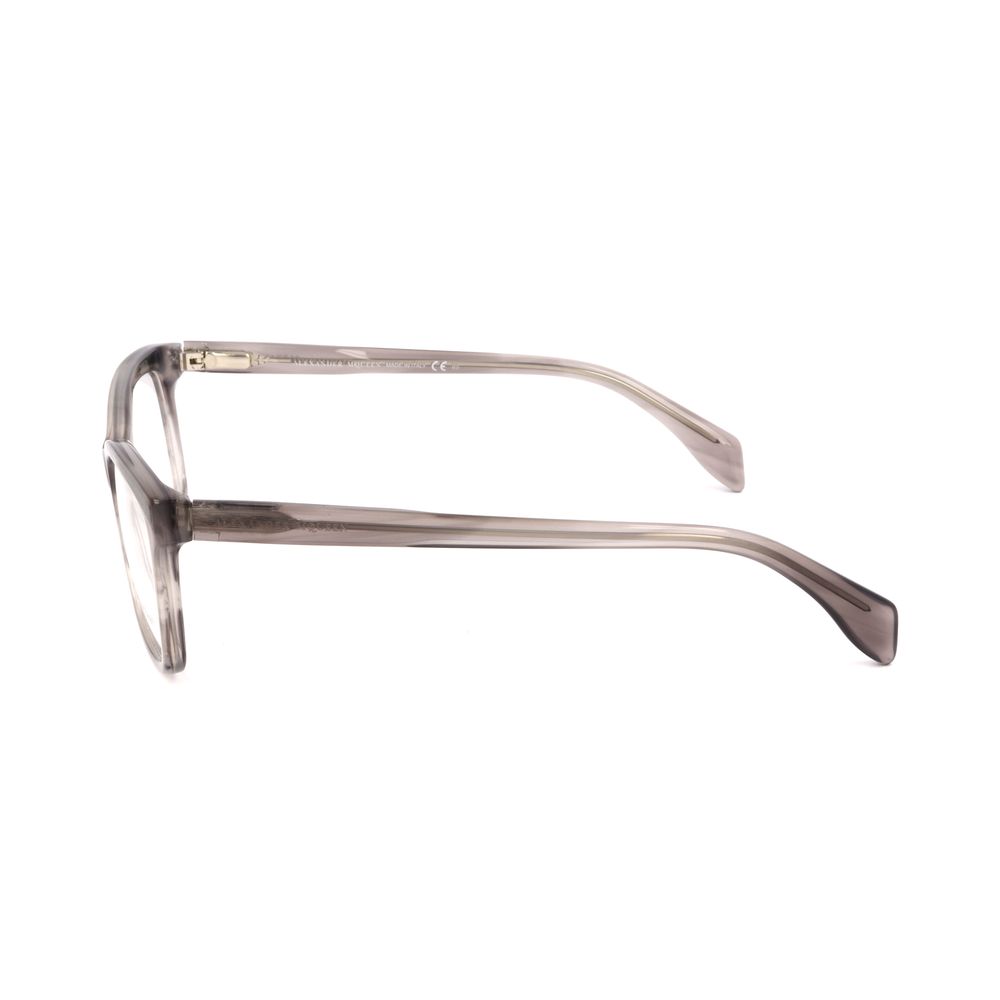 Montura de acetato gris de Alexander McQueen