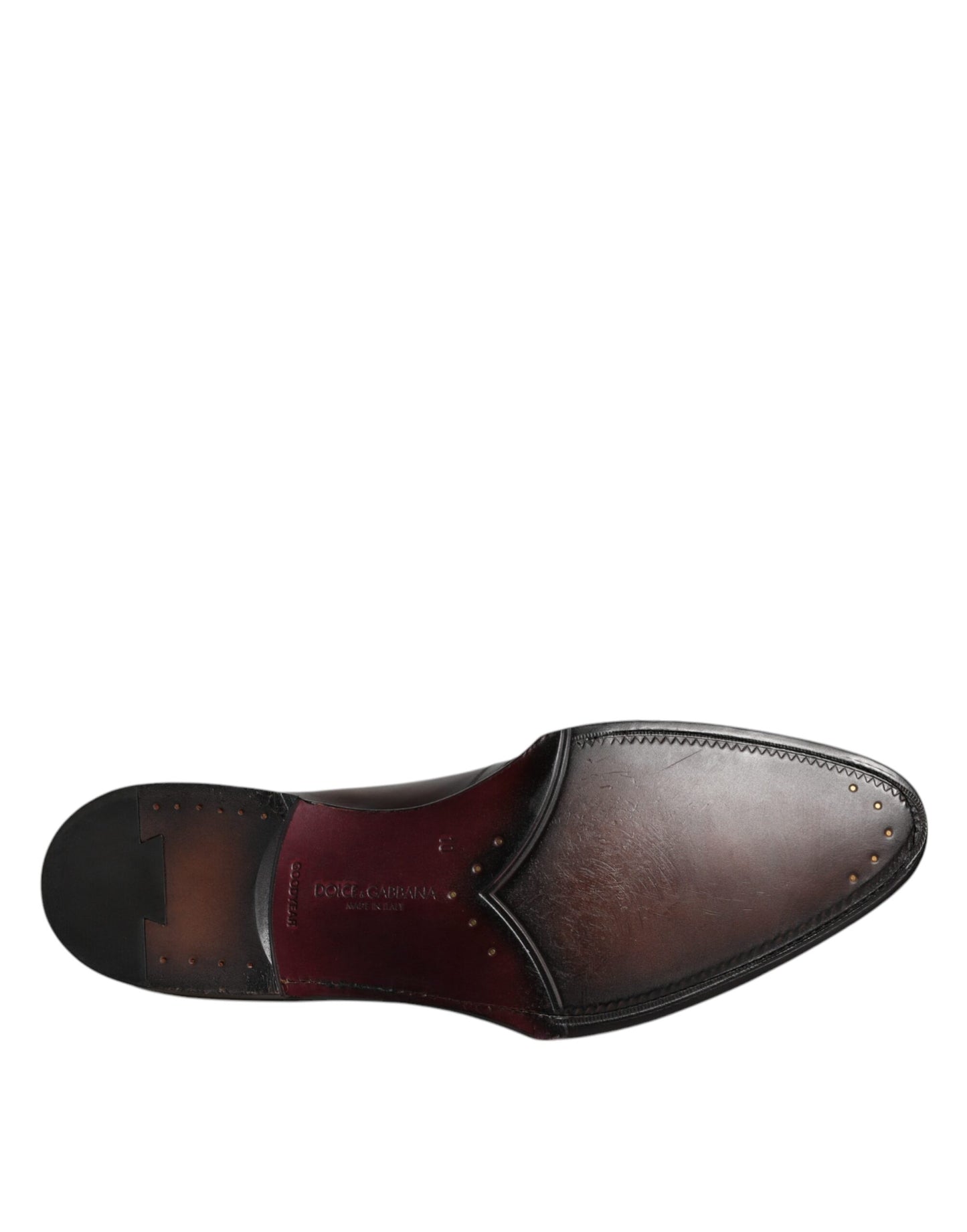 Dolce & Gabbana Zapatos formales Derby de cuero con cordones para hombre en negro
