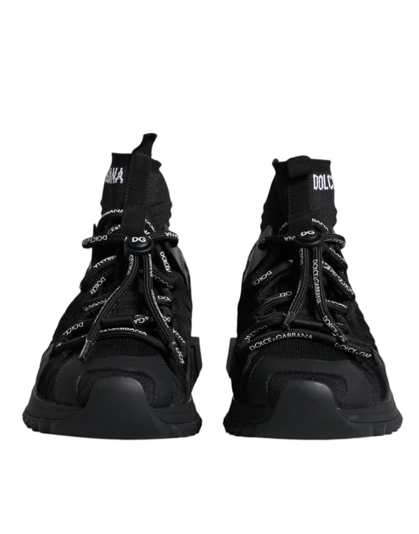 Dolce & Gabbana Calcetines Sorrento negros Zapatillas con logo Zapatos