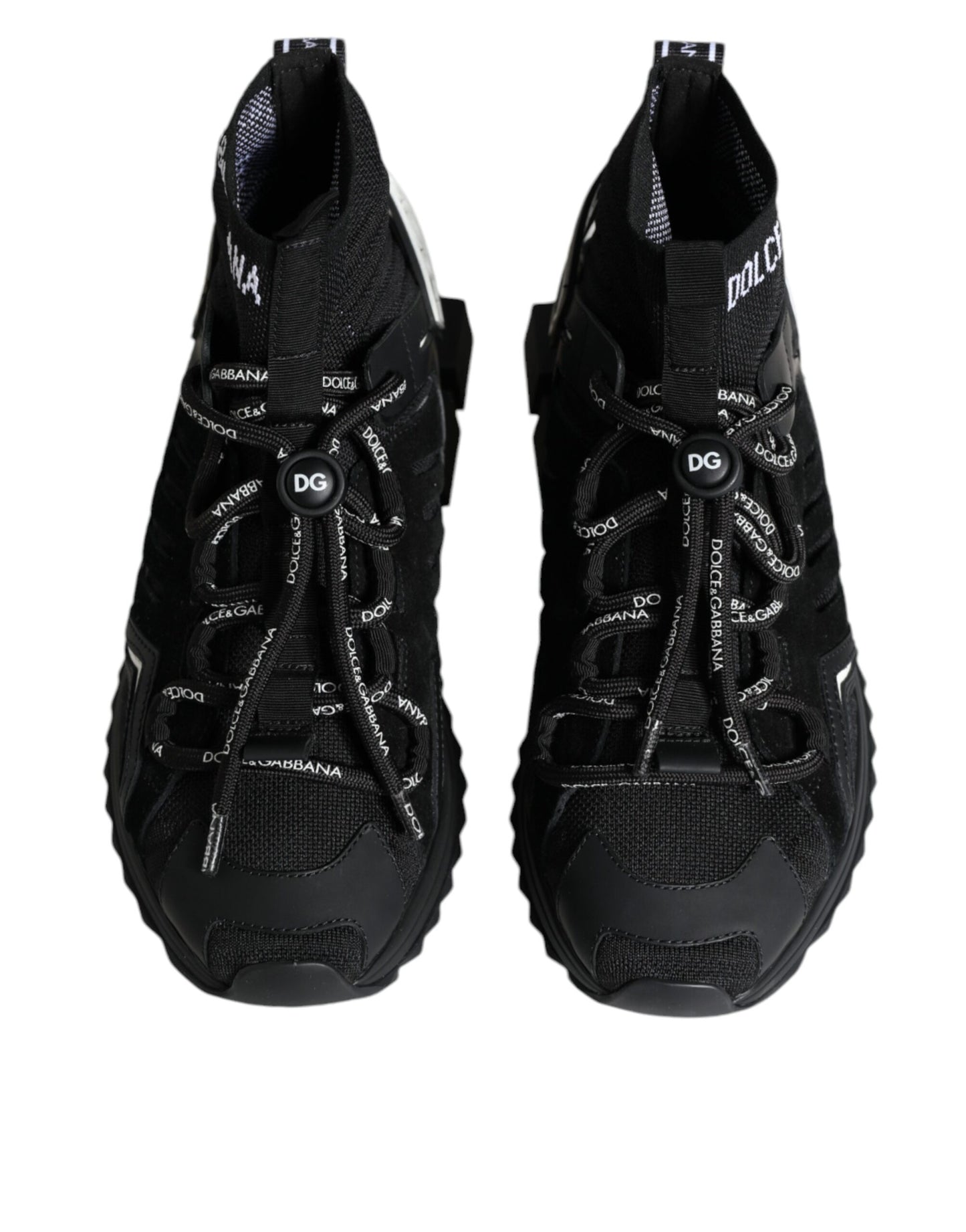 Dolce & Gabbana Calcetines Sorrento negros Zapatillas con logo Zapatos