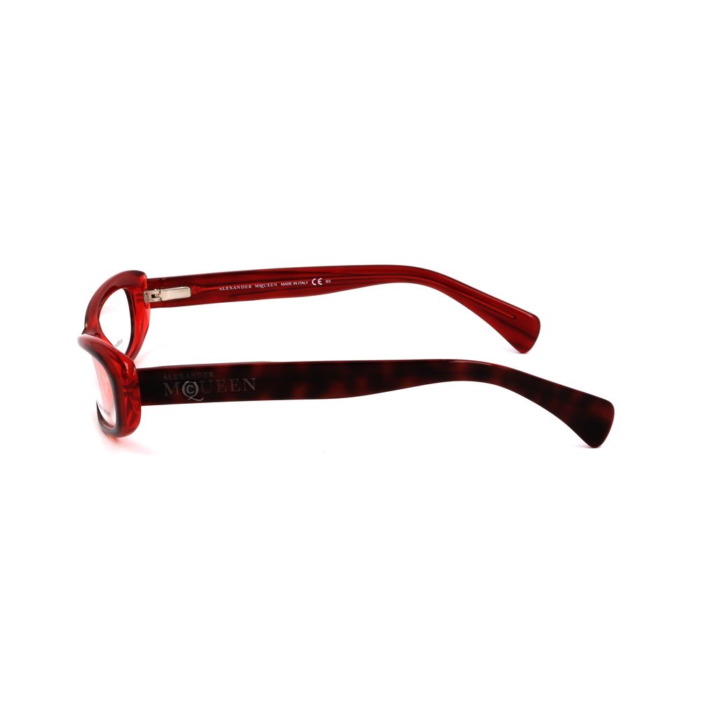 Monturas de acetato rojas de Alexander McQueen