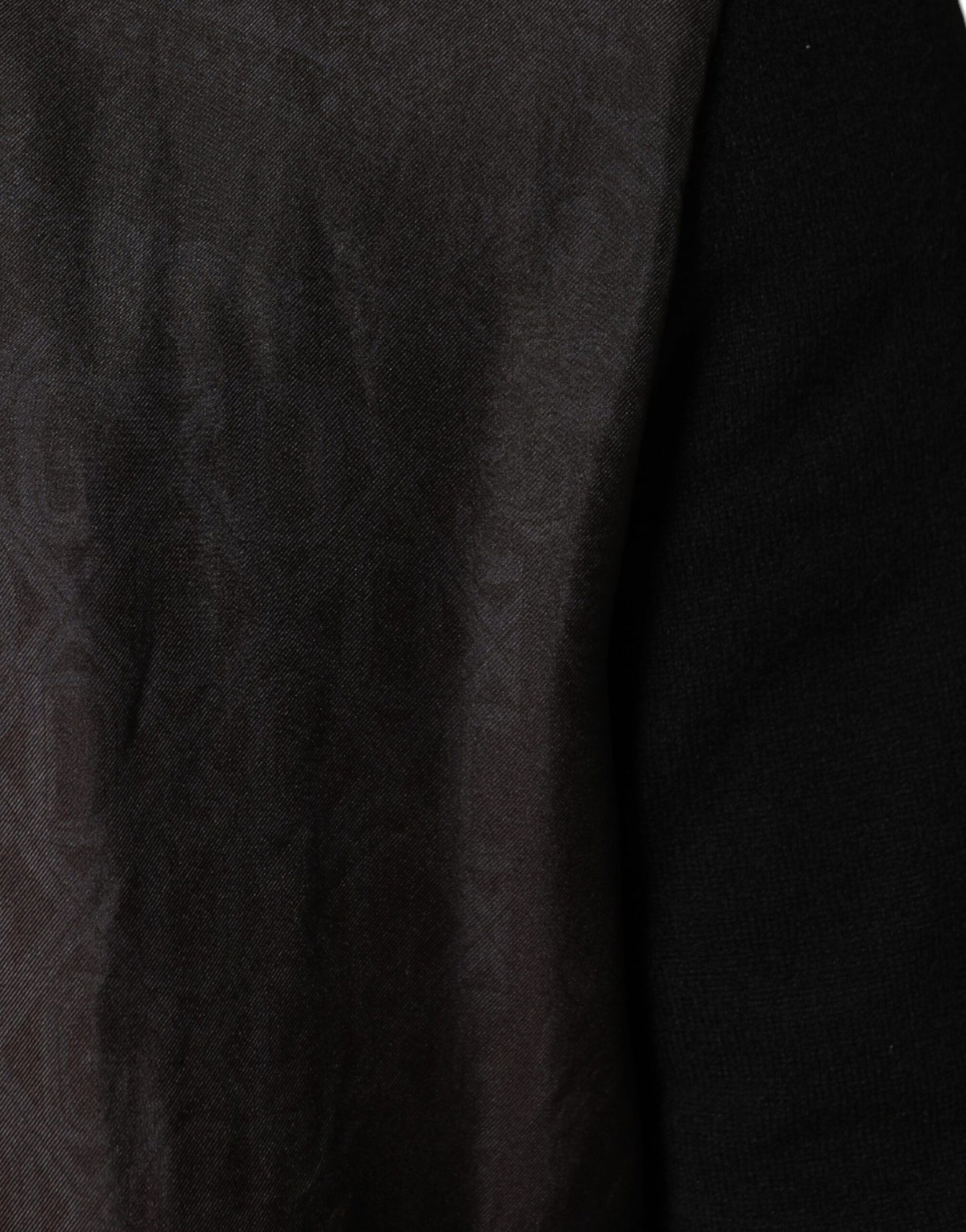 Dolce & Gabbana Chaqueta bomber negra con monograma y cremallera completa