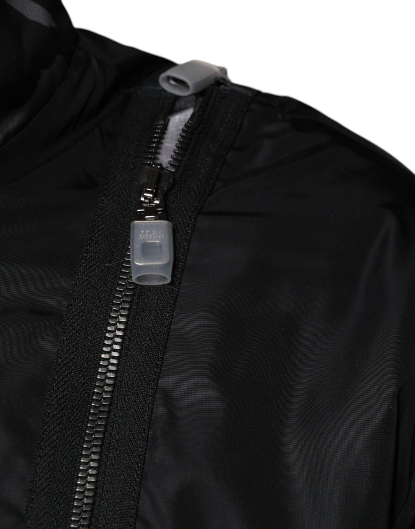 Dolce & Gabbana Cazadora bomber de hombre con cremallera completa de nailon negro