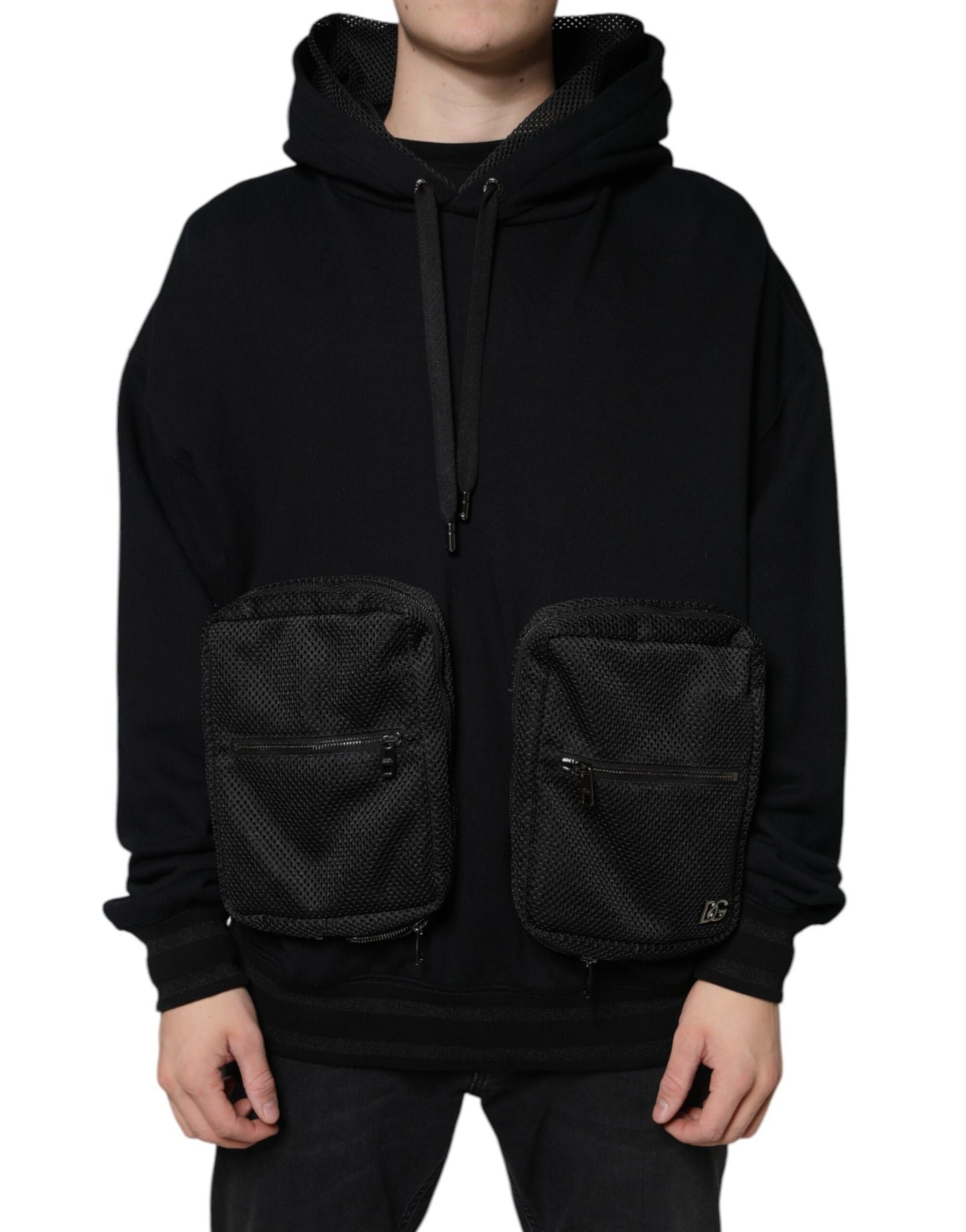 Dolce & Gabbana Jersey con capucha negro Hombre Sudadera Suéter