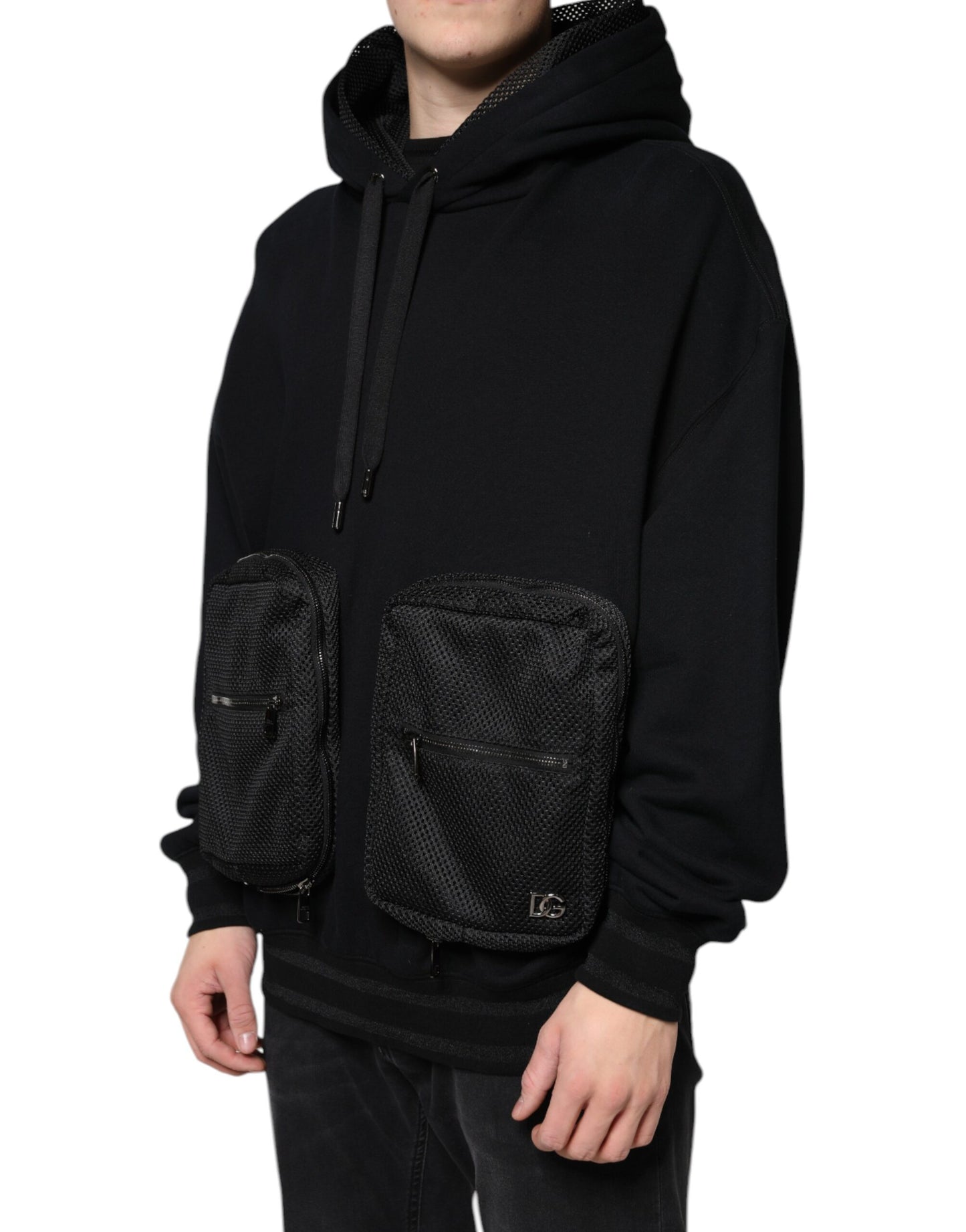 Dolce & Gabbana Jersey con capucha negro Hombre Sudadera Suéter
