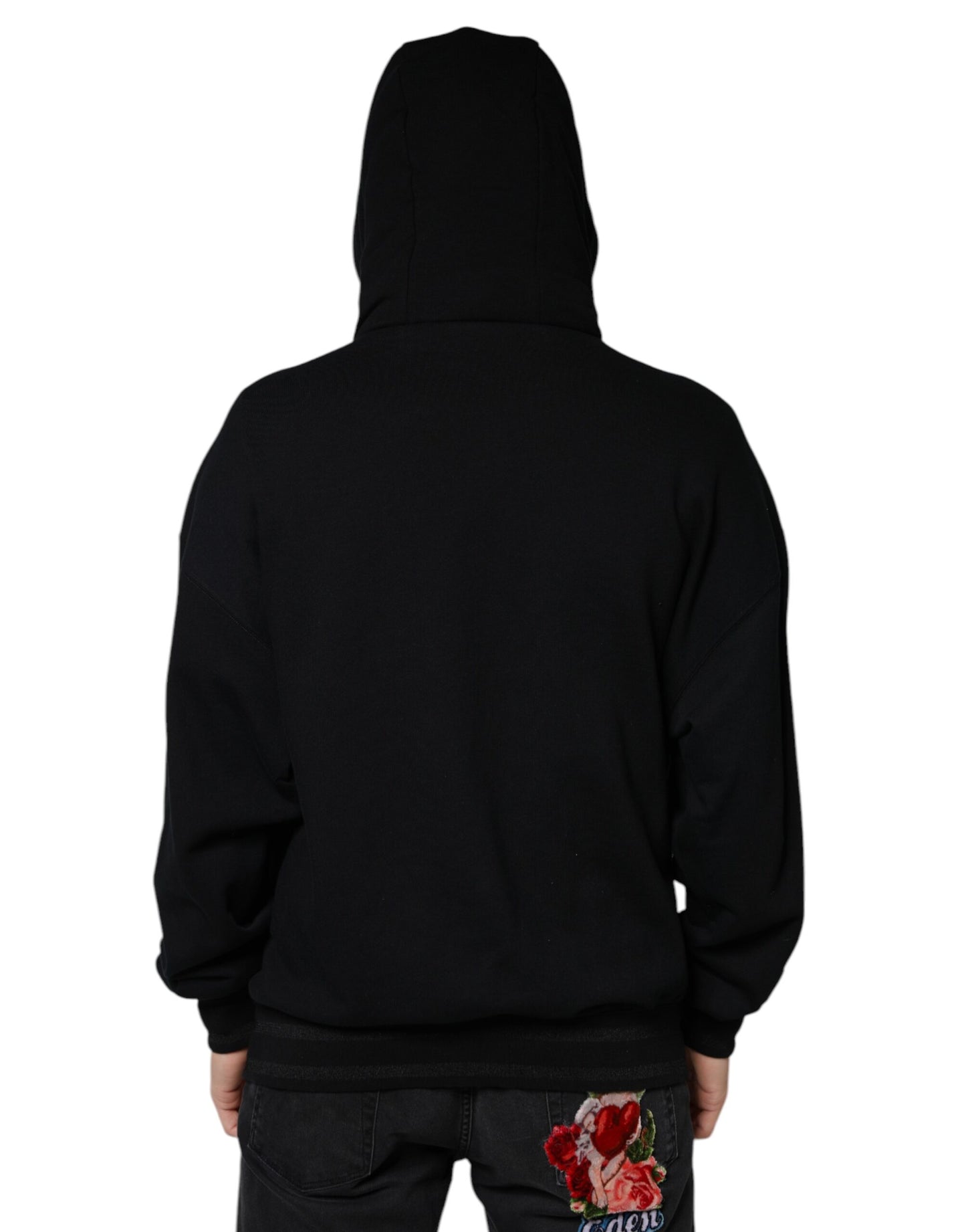 Dolce & Gabbana Jersey con capucha negro Hombre Sudadera Suéter