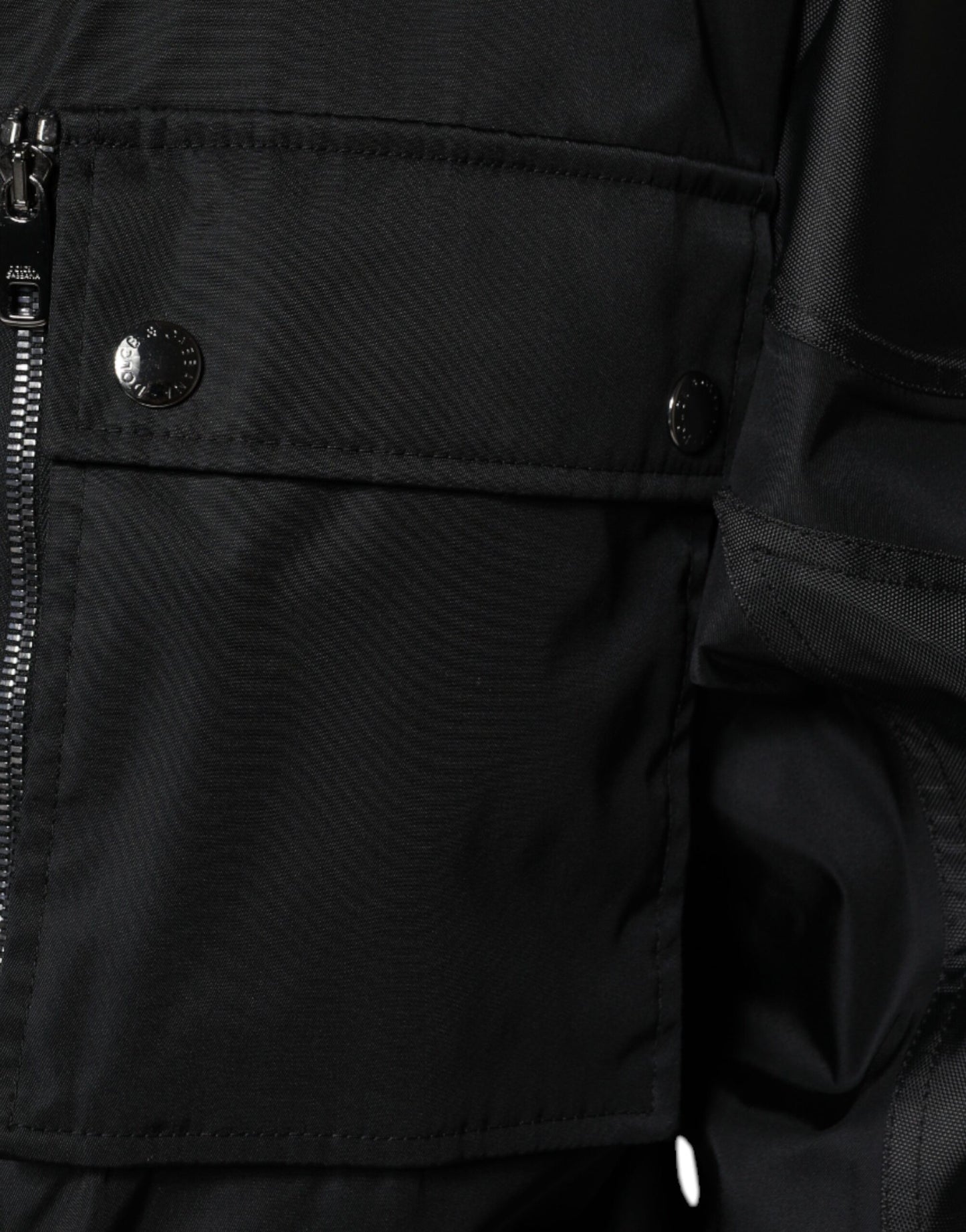 Dolce & Gabbana Chaqueta Parka De Invierno Para Hombre De Nylon Negro